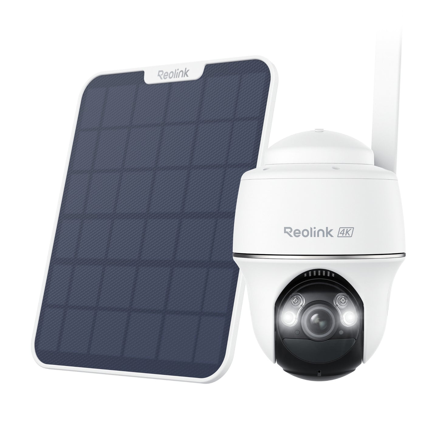 Reolink G440 + Solar Panel 2 beveiligingscamera (Wit, 4K, 8MP, 4G LTE, Incl. Solar Panel 2 + 64GB micro SD-kaart )
