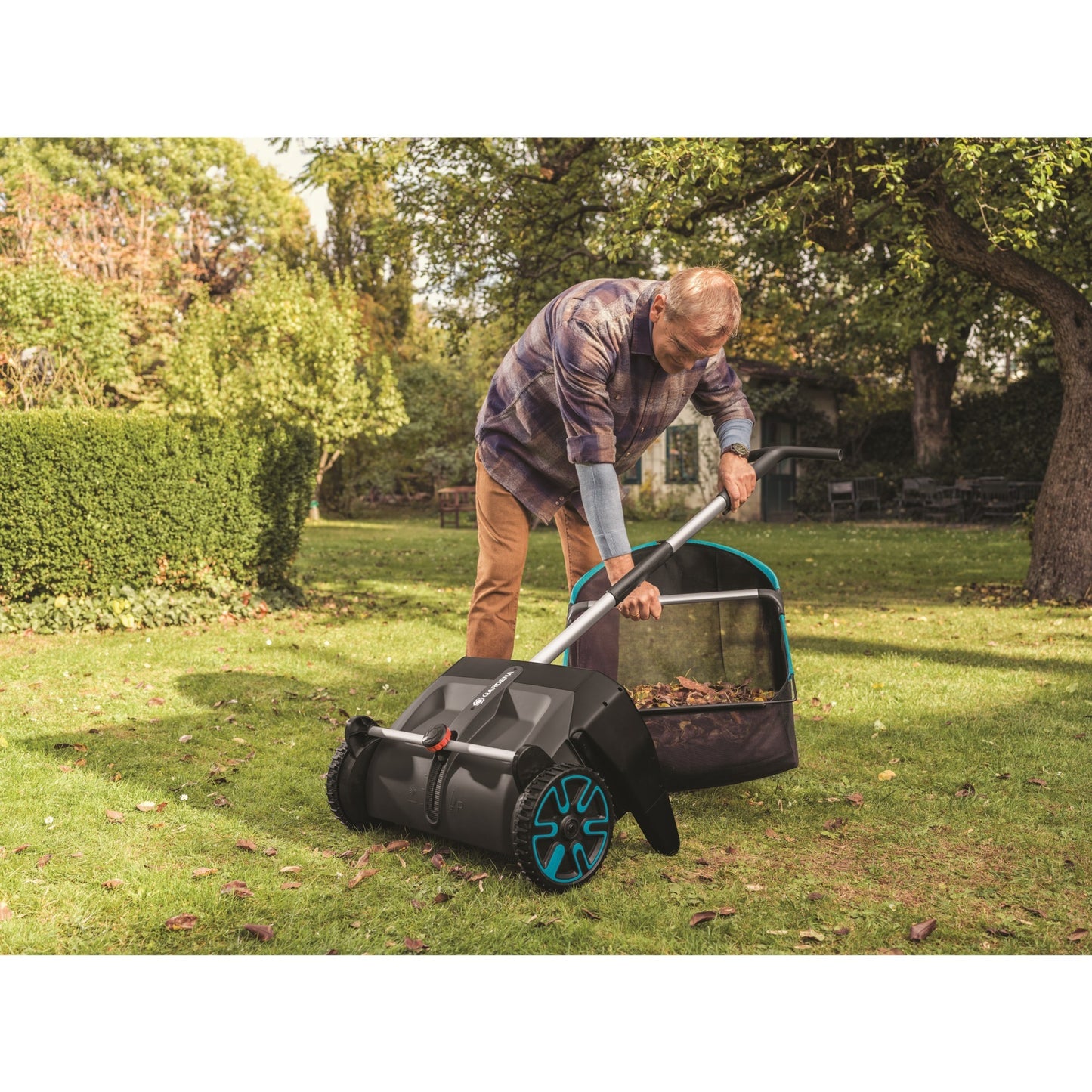 GARDENA bladverzamelaar opvangzak (zwart turquoise, 3565-20)