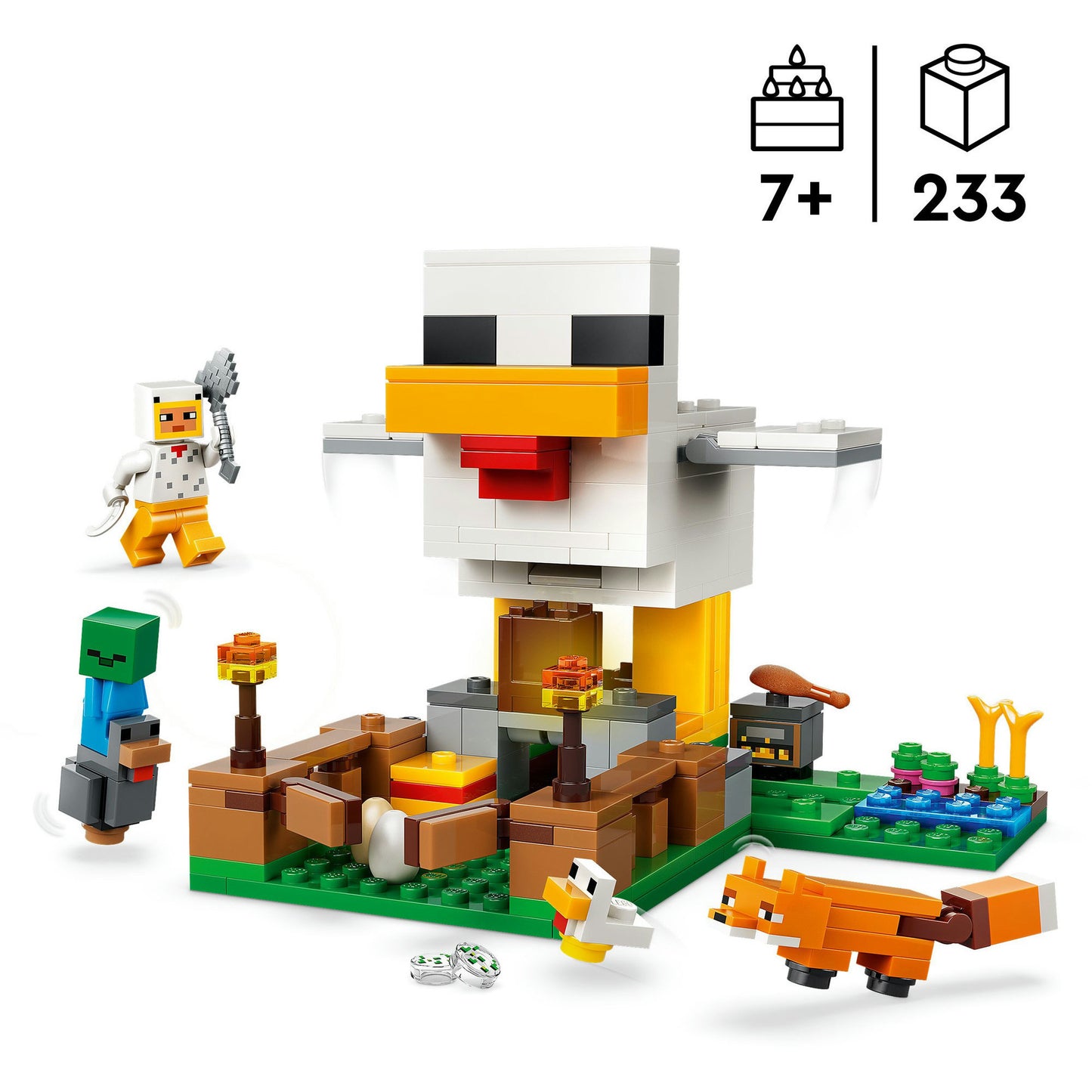 LEGO minecraft 21585 kippenboerderij
