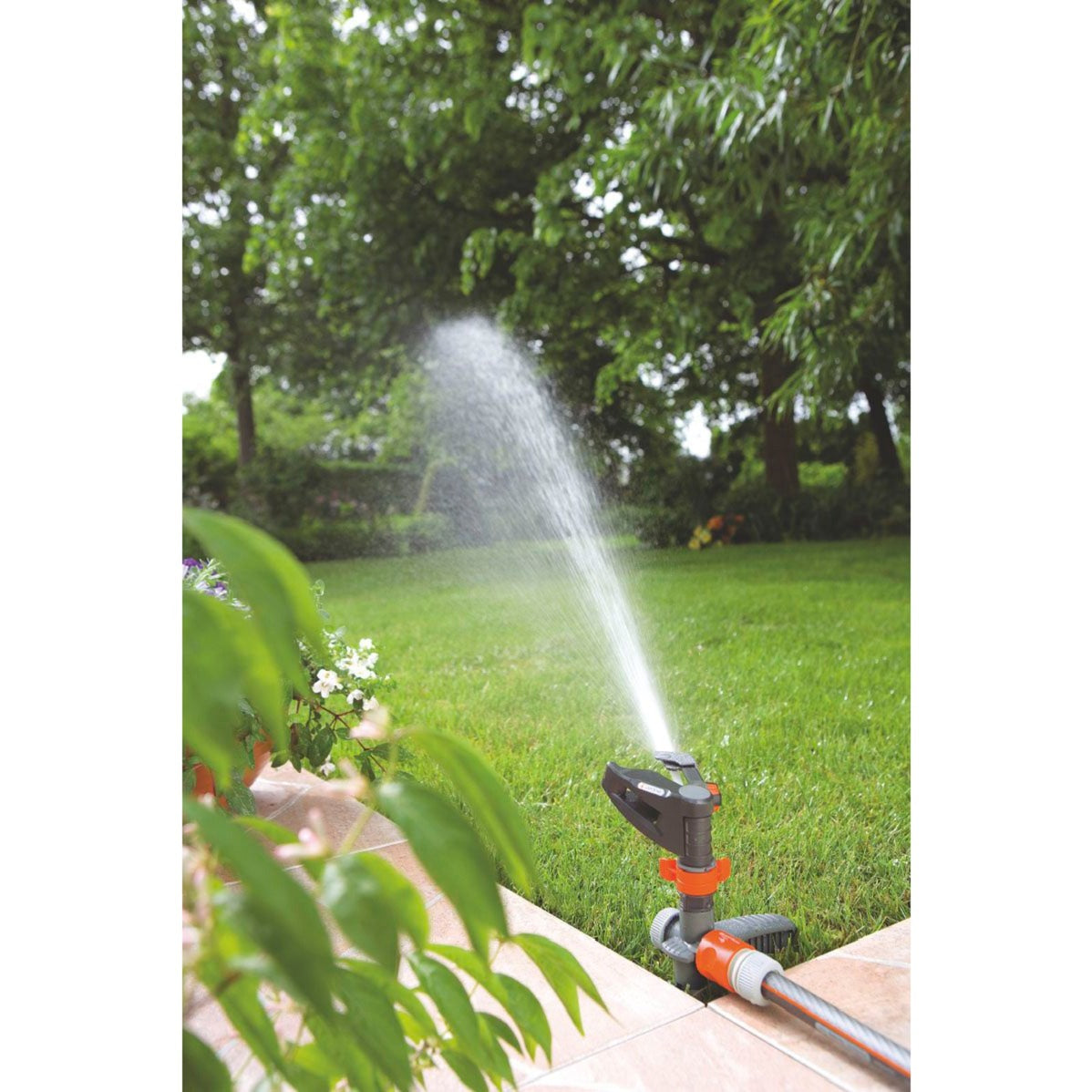 GARDENA comfort pulserende sector- en cirkelsproeier (oranje, 8141-20)