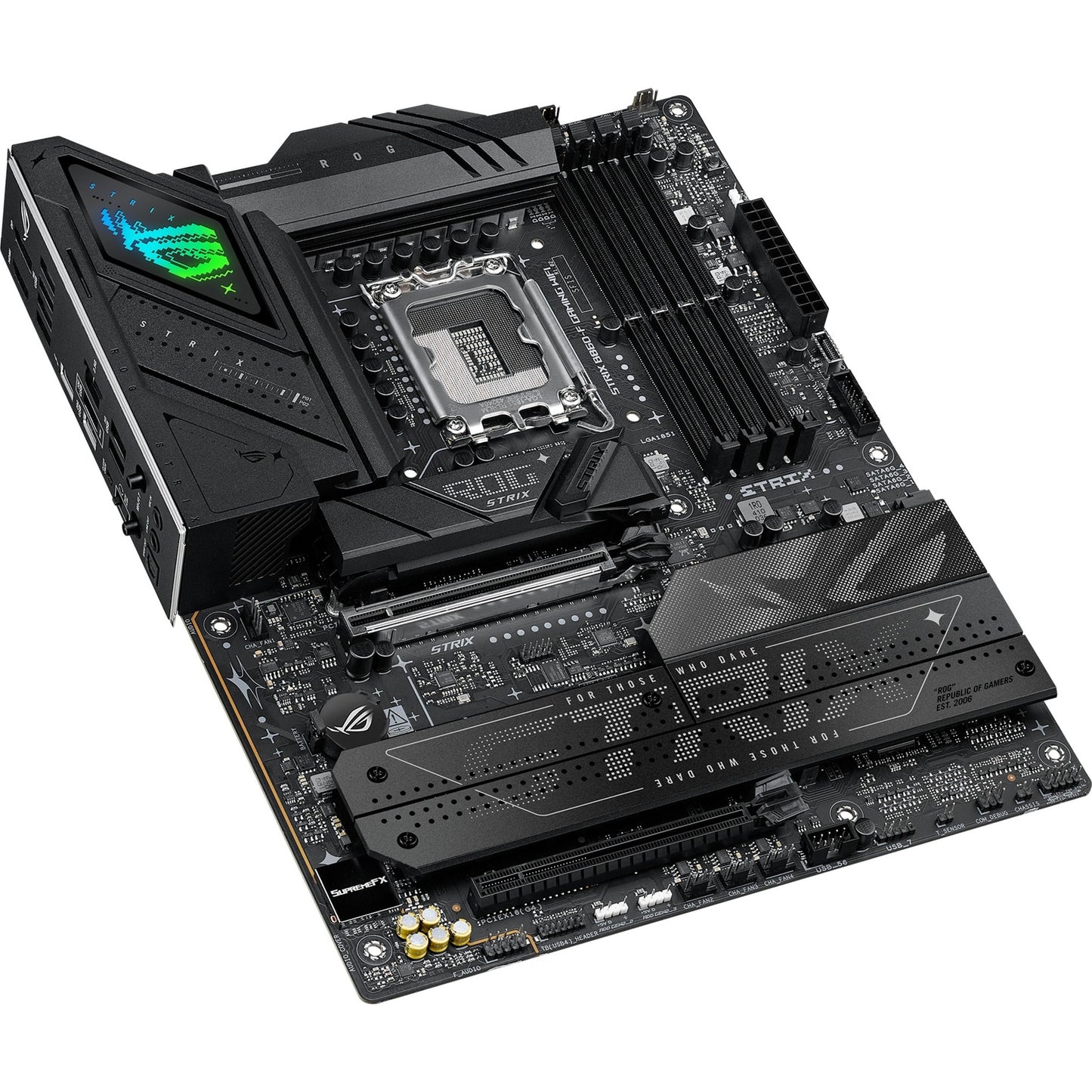 ASUS rog strix b860-f gaming wifi socket 1851 moederbord (raid, 2.5 gb-lan, wi-fi 7, bt, sound, atx)