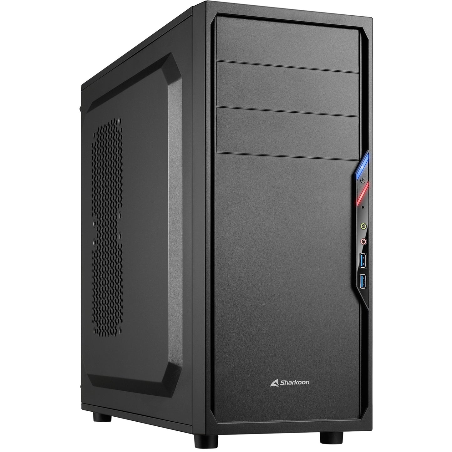 Sharkoon vs4-v midi tower behuizing (zwart | 2x usb-a)