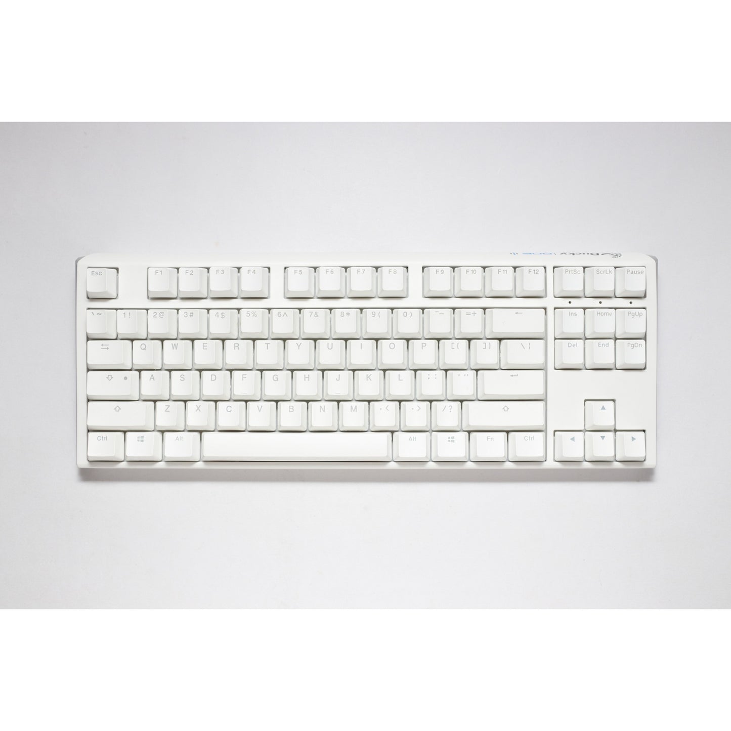 Ducky one 3 classic pure white tkl rgb mechanisch toetsenbord (wit, us lay-out (qwerty), cherry mx silent red, 80% (tkl), rgb leds, double-shot pbt, hot-swappable, quack mechanics)
