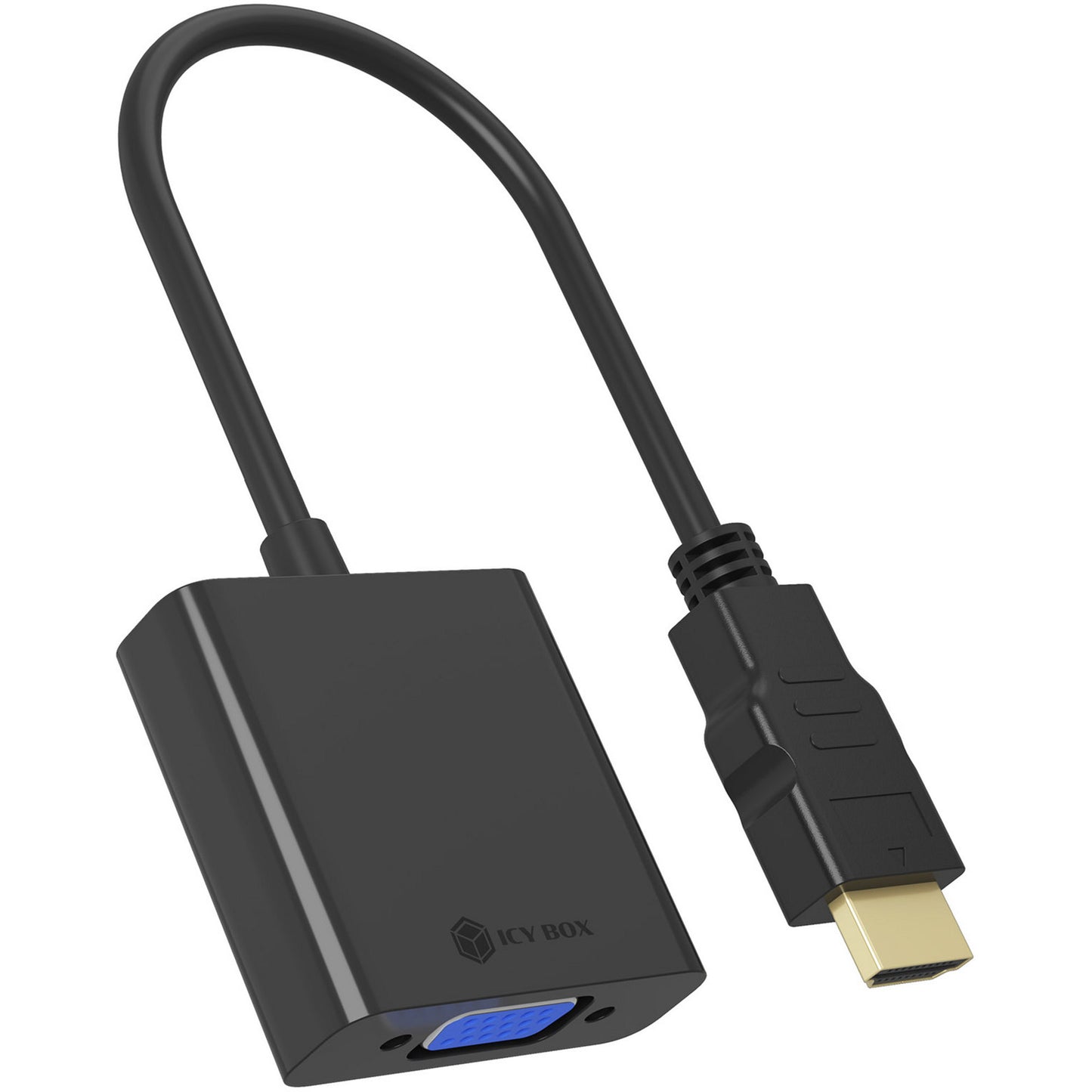 ICY BOX ib-ac502a hdmi naar vga adapter (zwart)