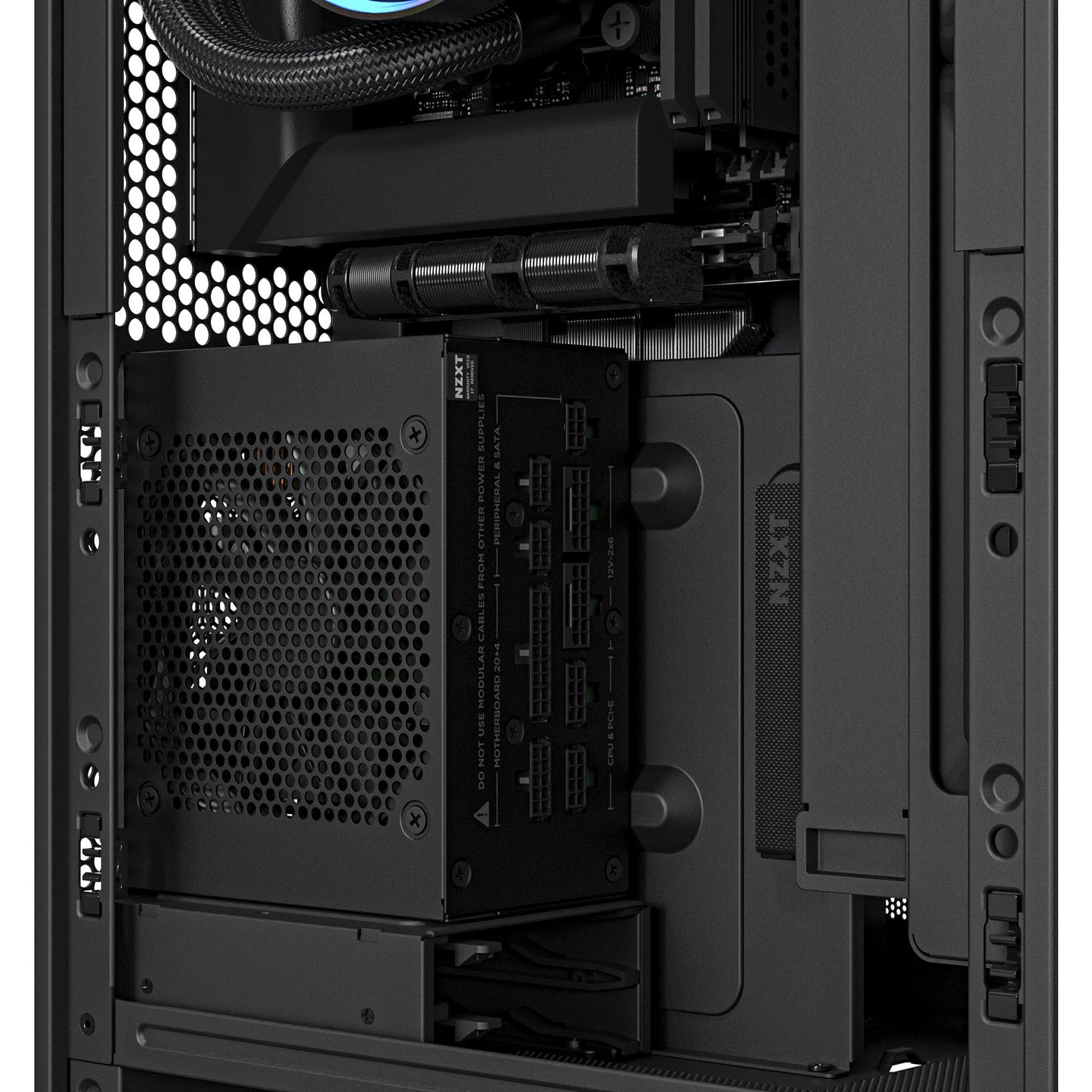 NZXT h2 flow mini tower behuizing (zwart | 2x usb-a | 1x usb-c | tempered glass)