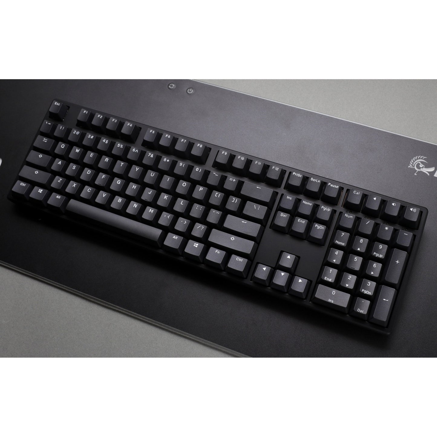 Ducky origin phantom black mechanisch toetsenbord (zwart, us lay-out (qwerty), cherry mx red, 100%, hot swap, pbt double-shot keycaps)