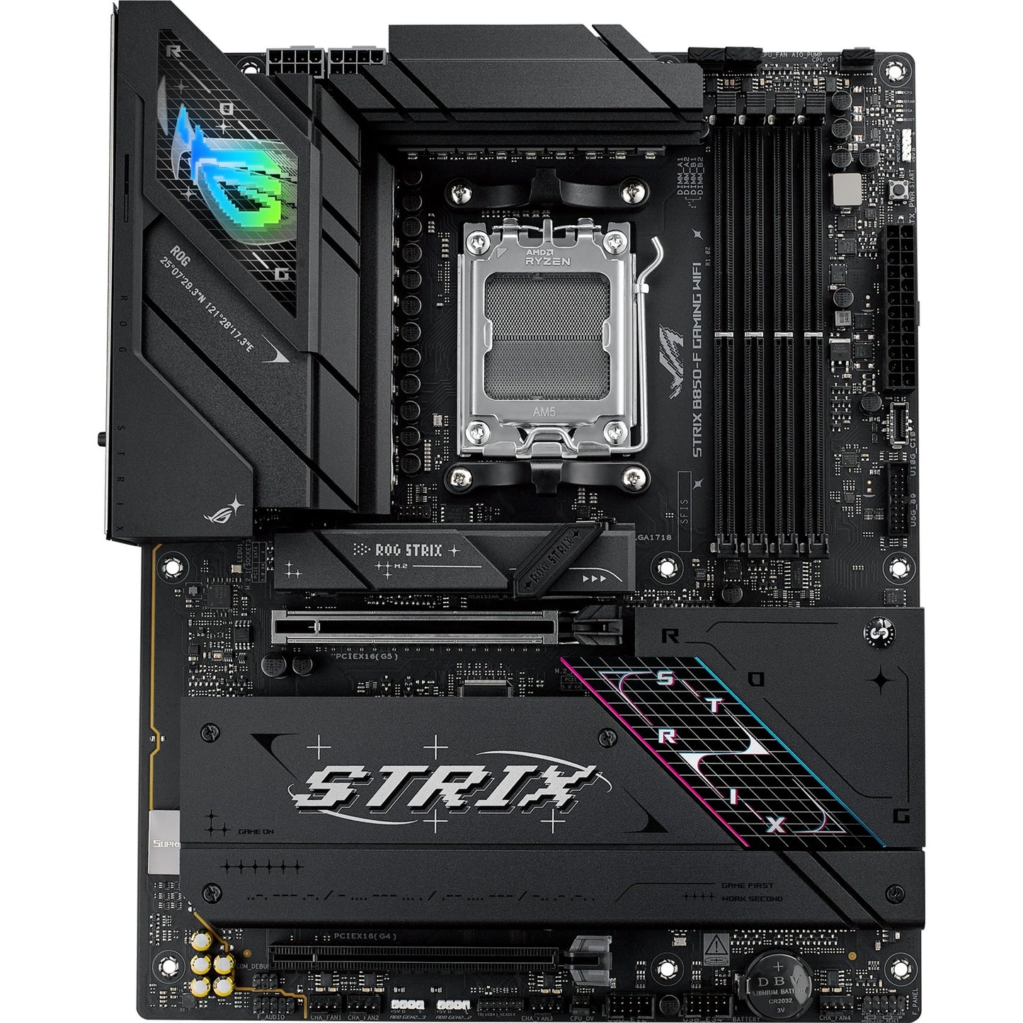 ASUS rog strix b850-f gaming wifi socket am5 moederbord (2,5gb-lan, wi-fi 7, bt, sound, atx)