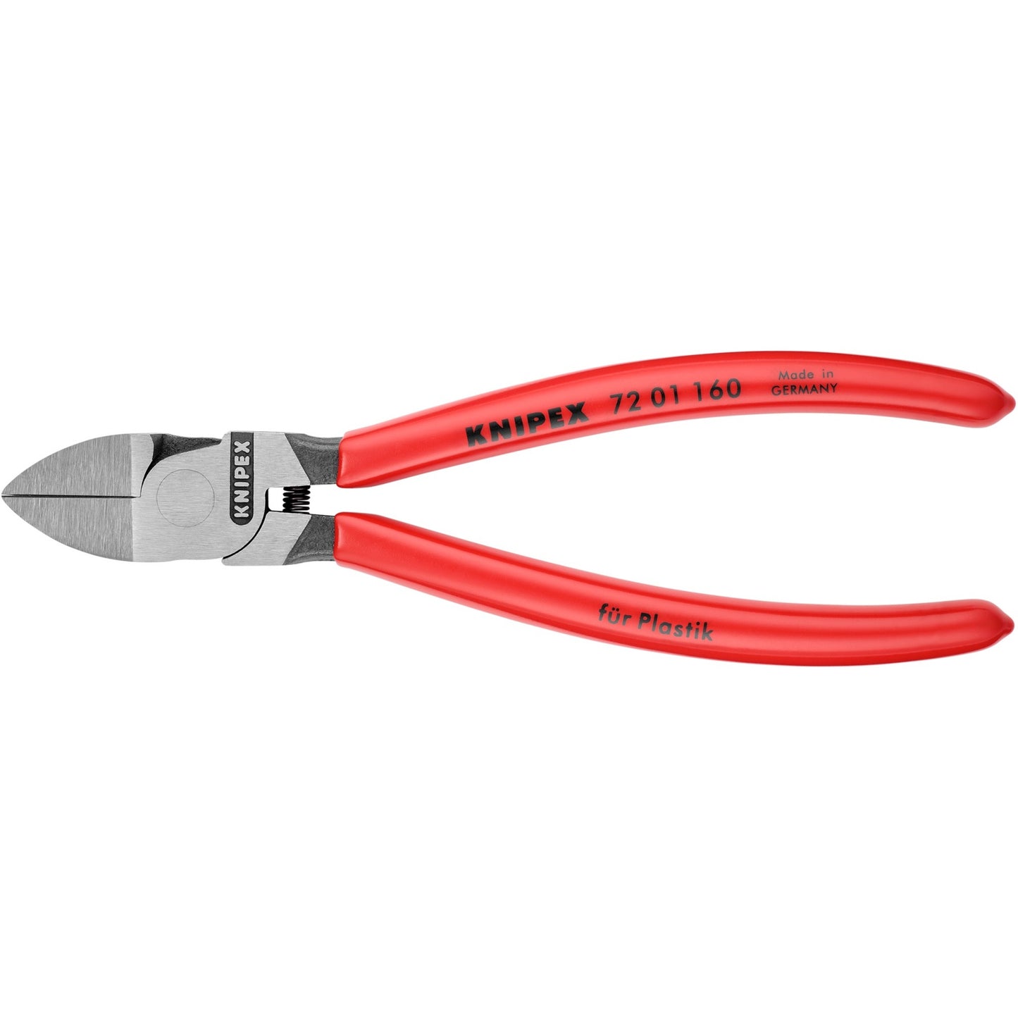 KNIPEX zijsnijtang voor kunststof 72 01 160 kniptang (rood)