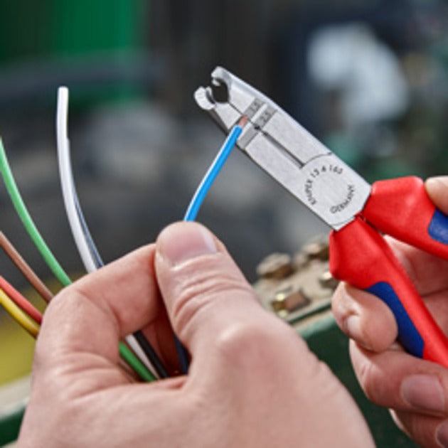 KNIPEX ontmantelingstang 1342165 striptang (rood blauw)