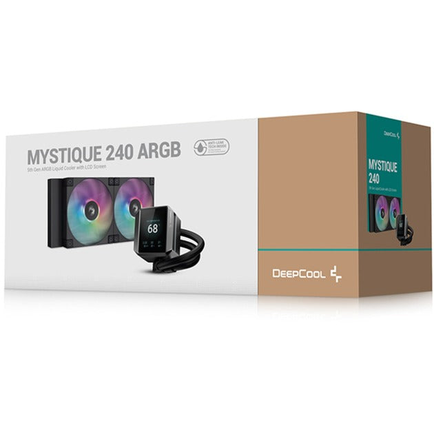 DeepCool mystique 240 argb waterkoeling (zwart, 4-pins pwm fan-connector)