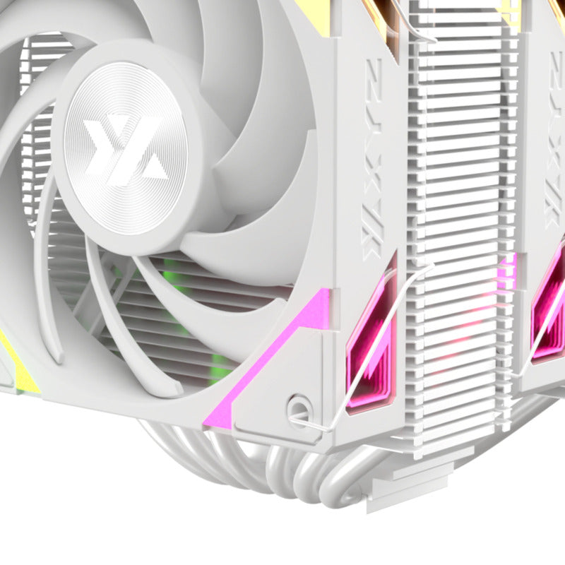 XYZ PC Gear Thermax 6 Duo RGB CPU-koeler (Wit, ARGB, PWM)