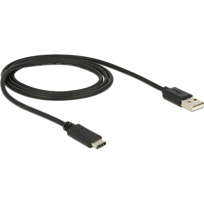 DeLOCK usb-c 2.0 > usb-a kabel (zwart, 1 meter)