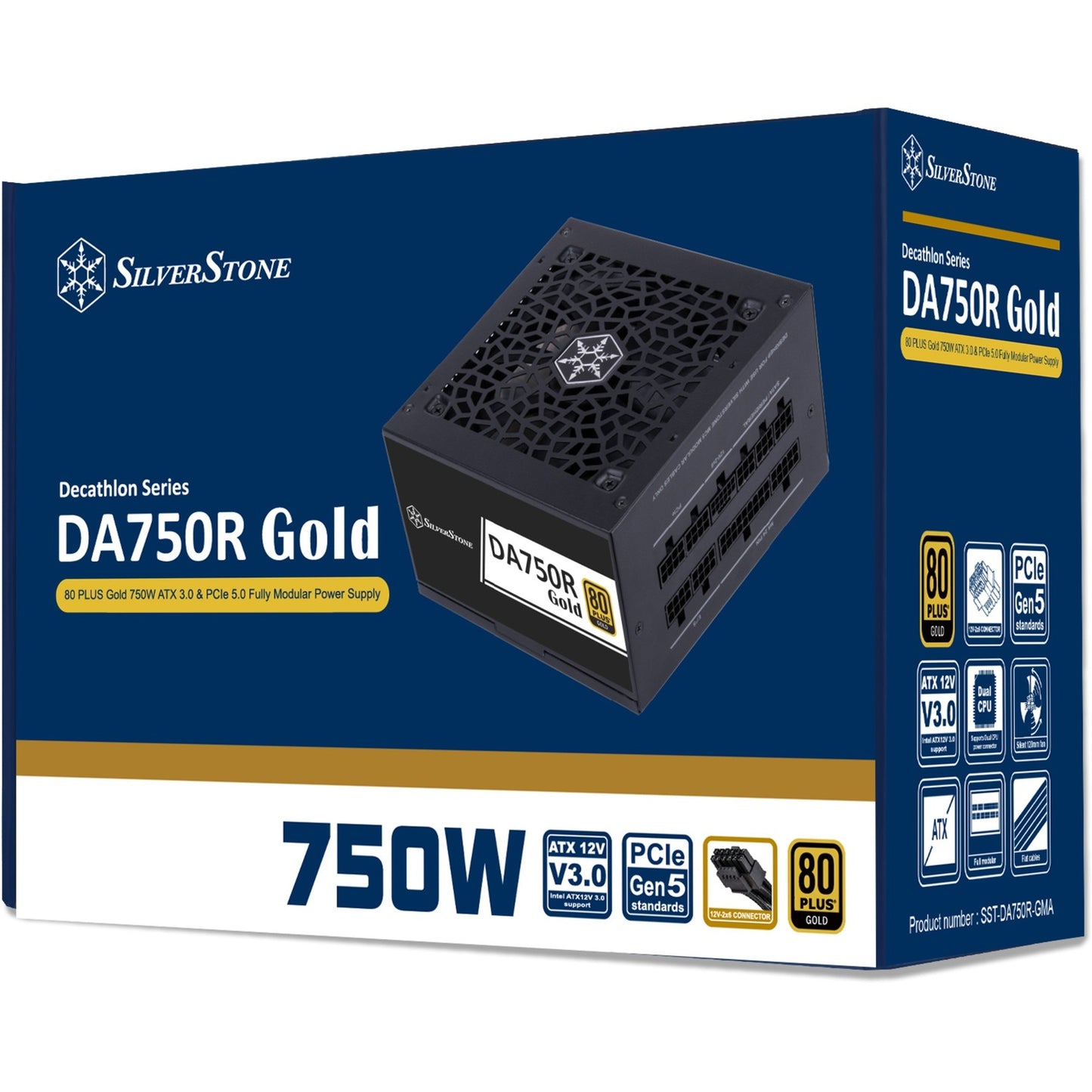 SilverStone da750r gold modulaire 750 watt voeding (zwart, 4x pcie)