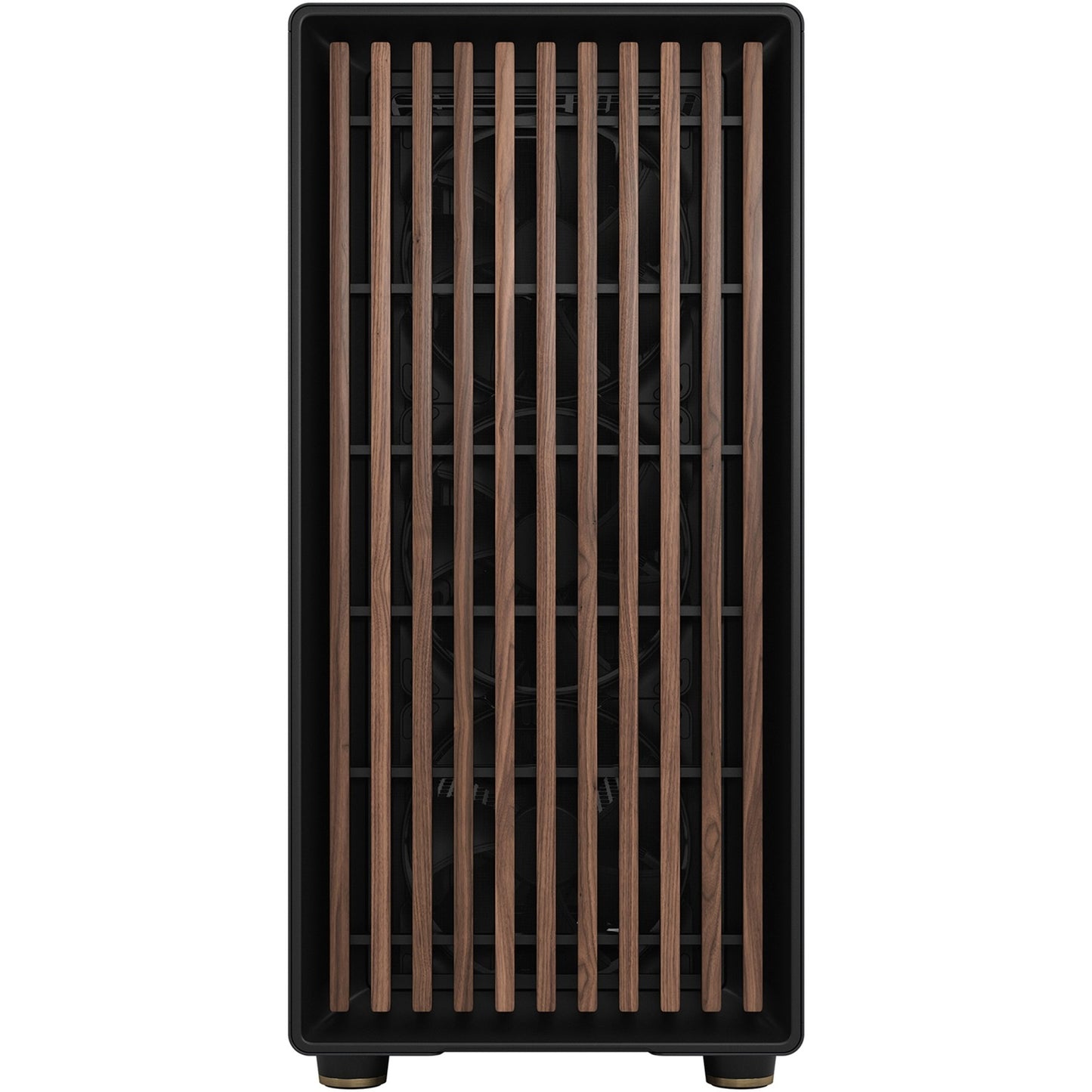 Fractal Design north xl midi tower behuizing (zwart houtkleur | 2x usb-a | 1x usb-c)