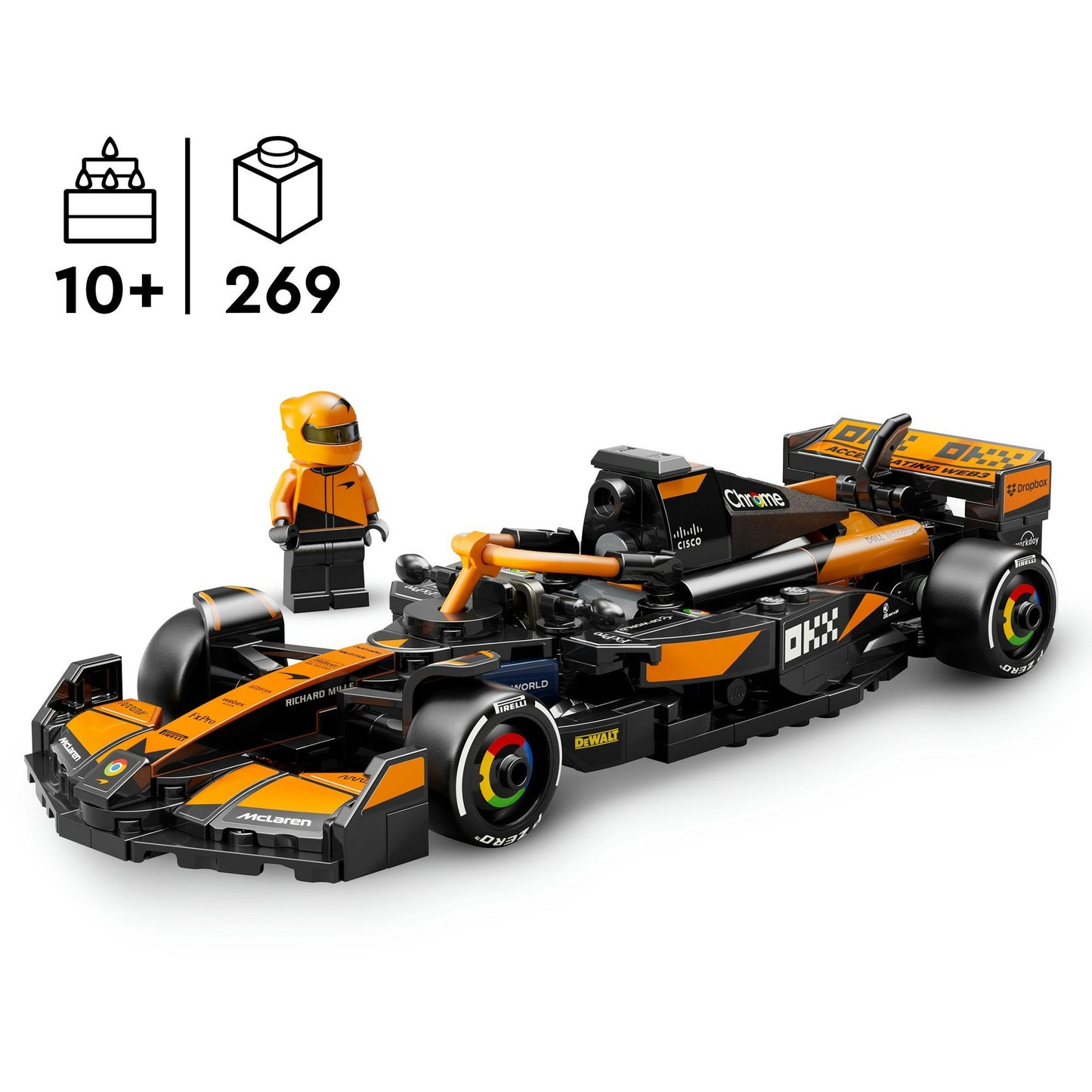LEGO speed champions 77251 mclaren f1 team mcl38 racewagen
