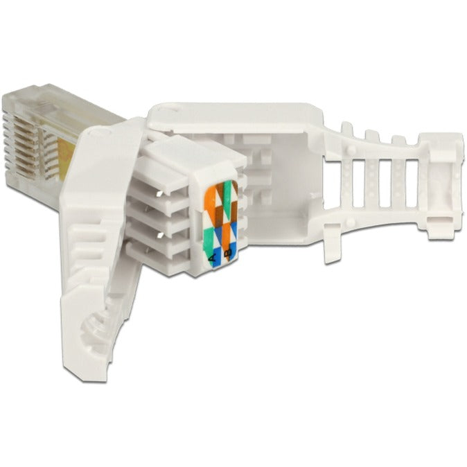 DeLOCK rj45 plug cat.5e utp toolfree stekker (wit, 2 stuks)