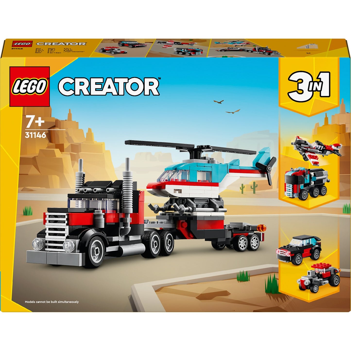 LEGO creator 31146 truck met helikopter