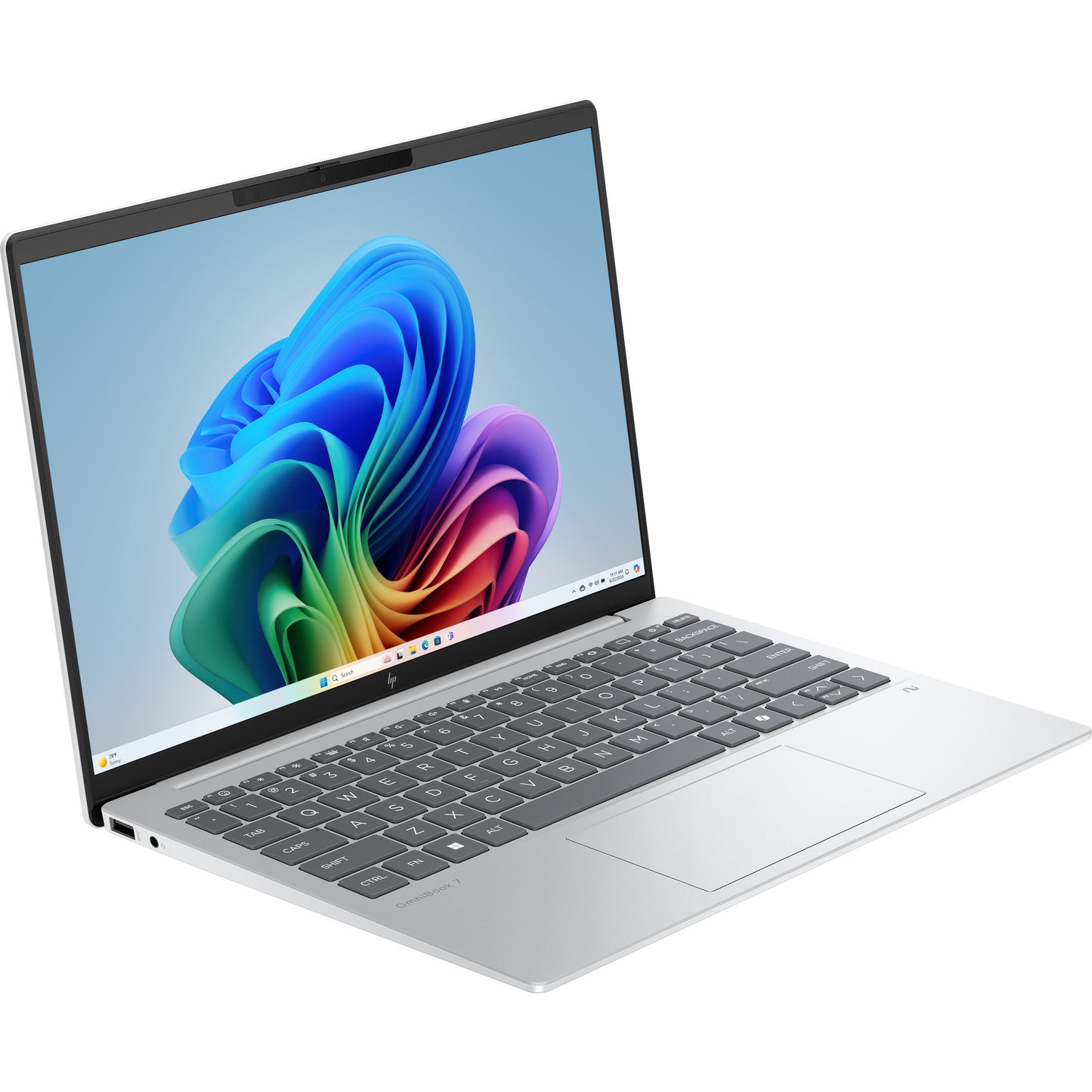 HP omnibook 7 aerongai 13-bg1071nd 13.3 copilot+ laptop (zilver | ryzen ai 7 350 | radeon 860m | 16 gb | 1 tb ssd)