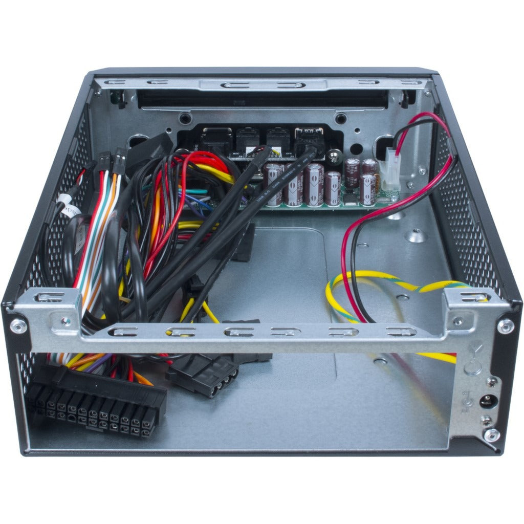 Inter-Tech itx mw-02 ii htpc behuizing (zwart | 1x usb-a | 1x usb-c)