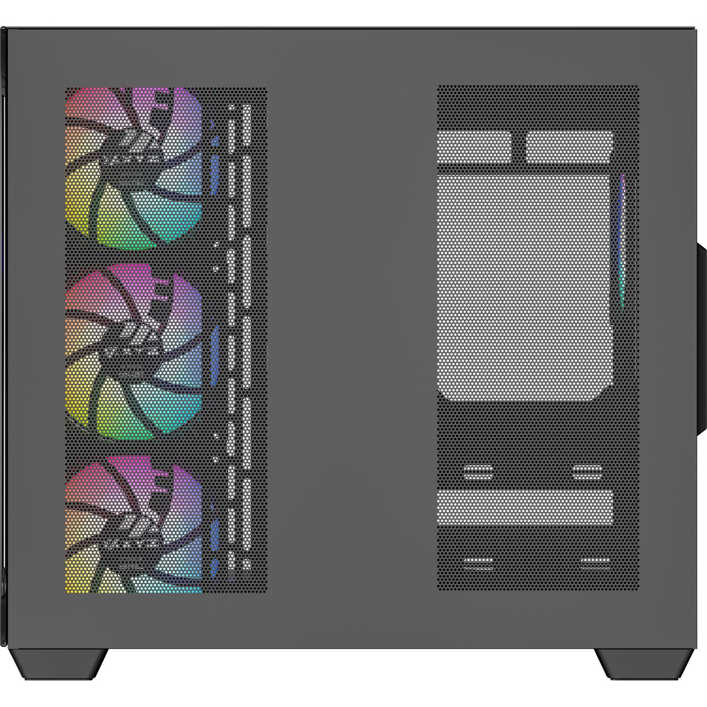 XYZ PC Gear Tesseract X midi tower behuizing (Zwart | 2x USB-A | 1x USB-C | Tempered Glass)