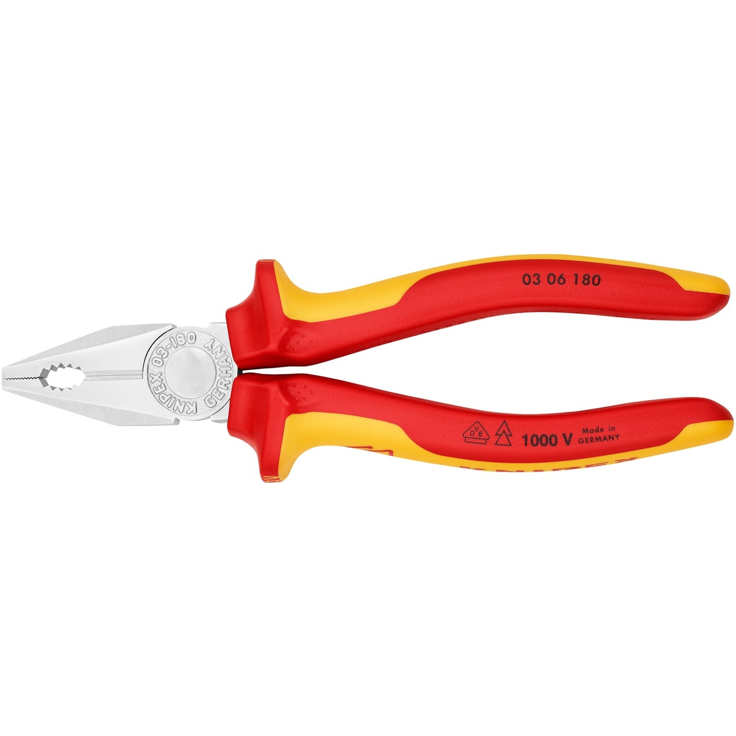 KNIPEX elektronica-set vde 002015 tangenset (rood geel, 4-delig)