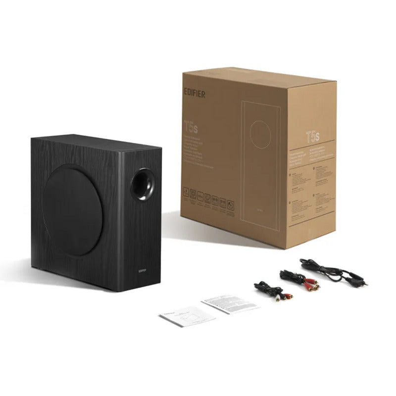Edifier t5s actieve subwoofer luidspreker (zwart)