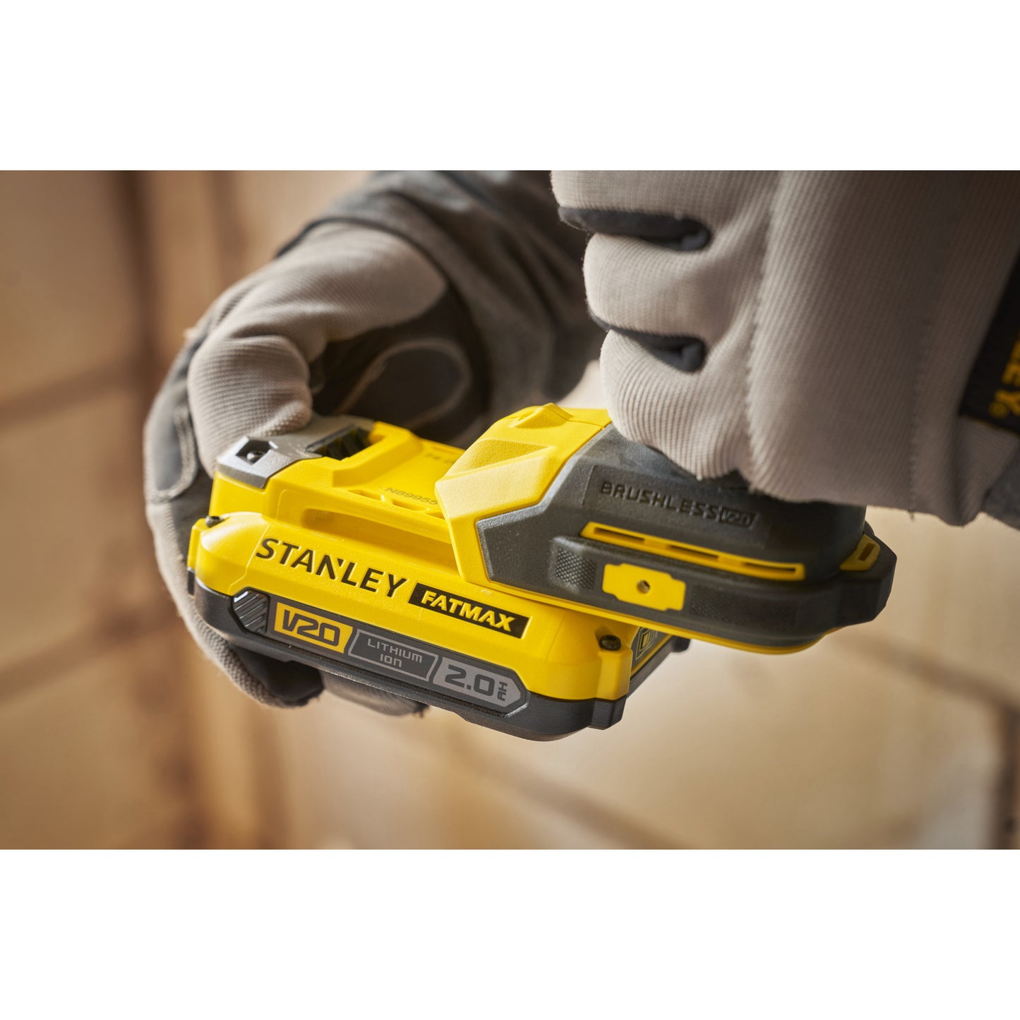 Stanley fatmax v20 18v slagschroevendraaier (zwart geel, accu en oplader inbegrepen, met koffer)