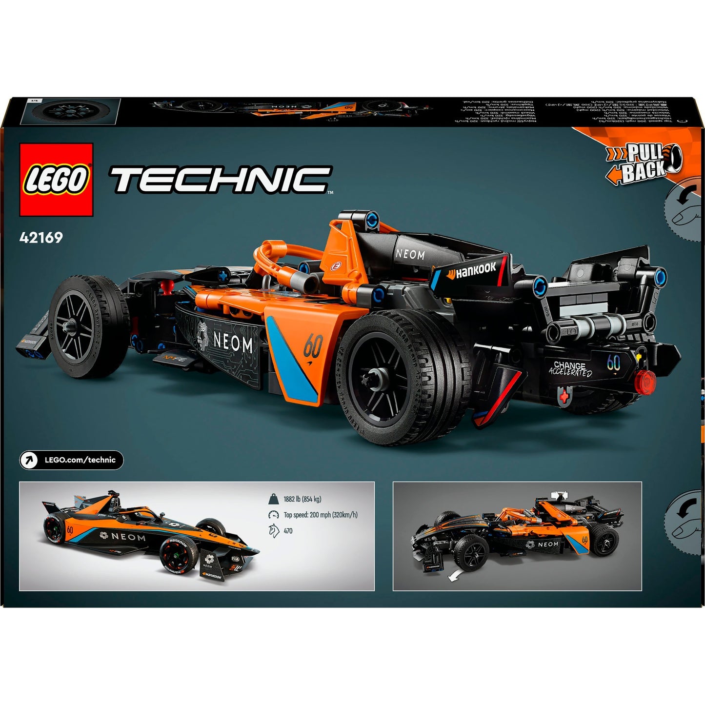 LEGO technic neom mclaren formula e racewagen - 42169