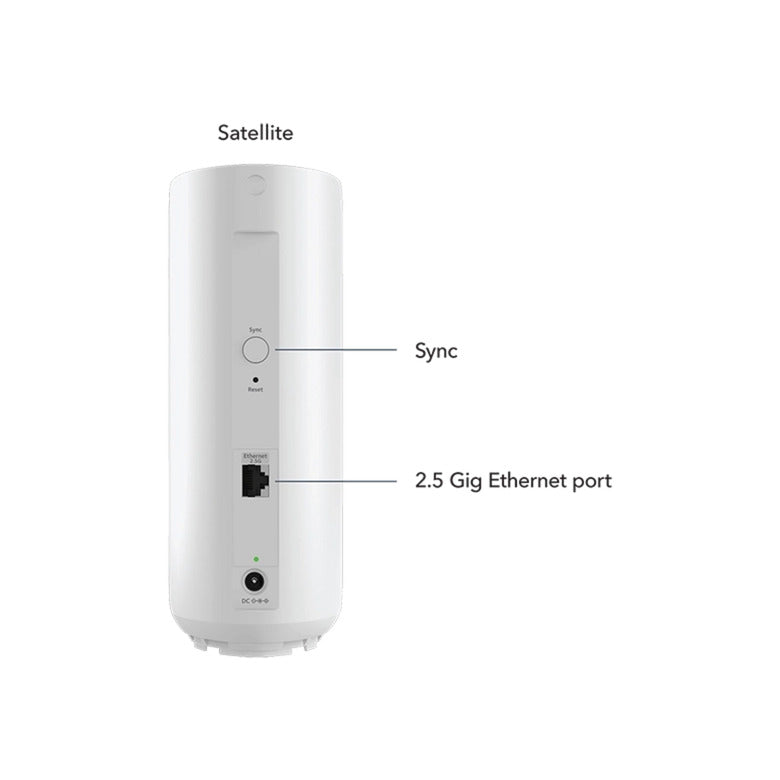 Netgear orbi 370 wifi mesh systeem, dual-band wifi 7-mesh systeem, 2 stuks mesh router (wit, 1x orbi wifi 7-router (rbe371), 1x orbi wifi 7-satelliet (rbe370))