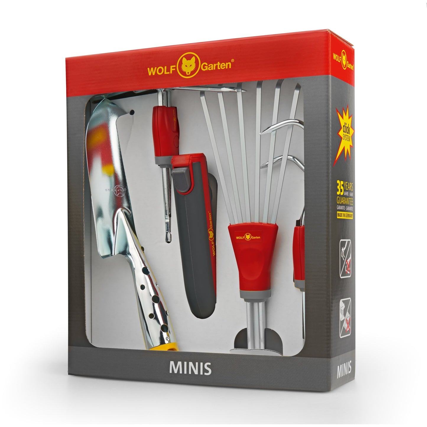WOLF-Garten multi-star miniset p 262 tuinset (rood grijs, 5-delig)