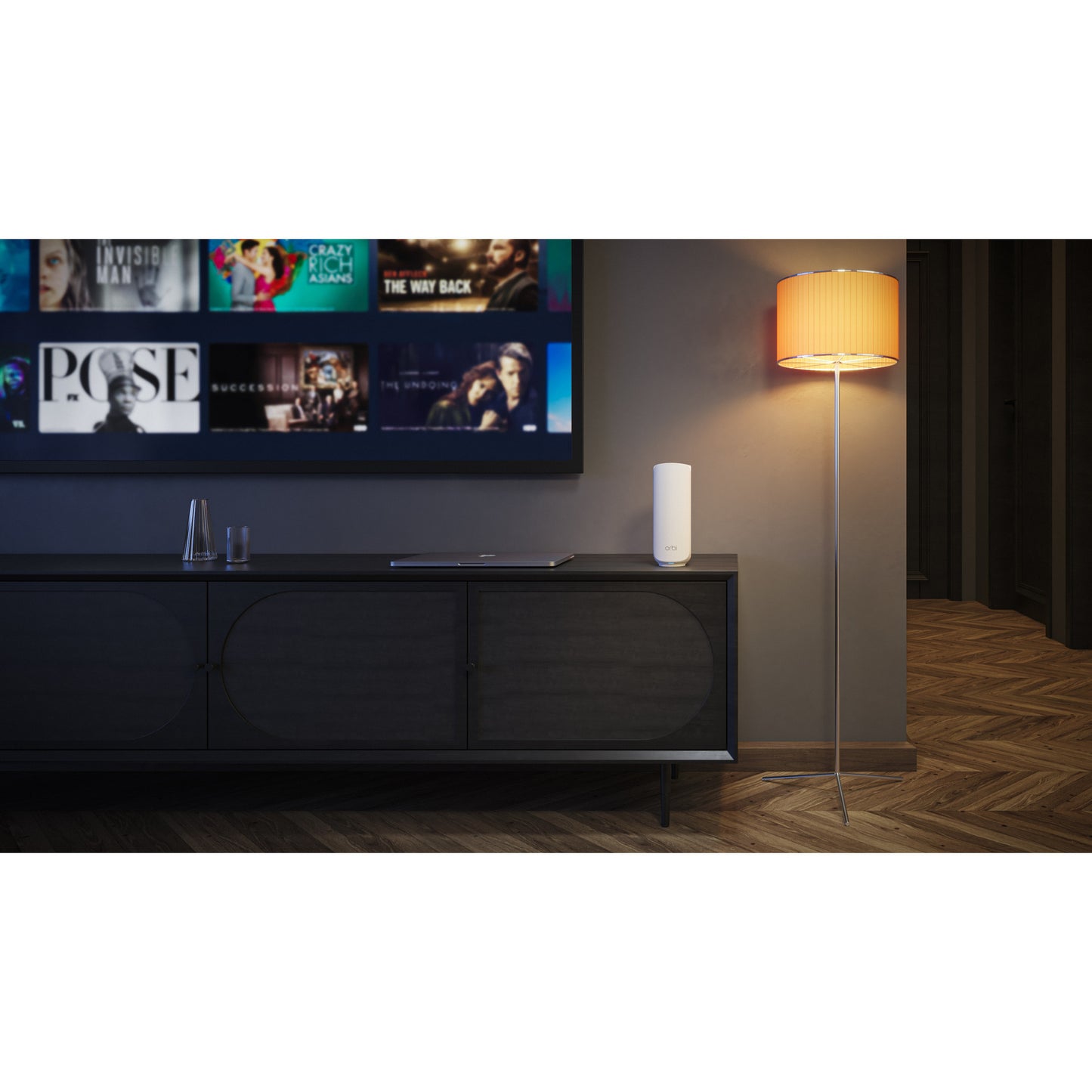 Netgear orbi 370 serie dual-band wifi 7-mazig uitbreidingssatelliet mesh router (wit)