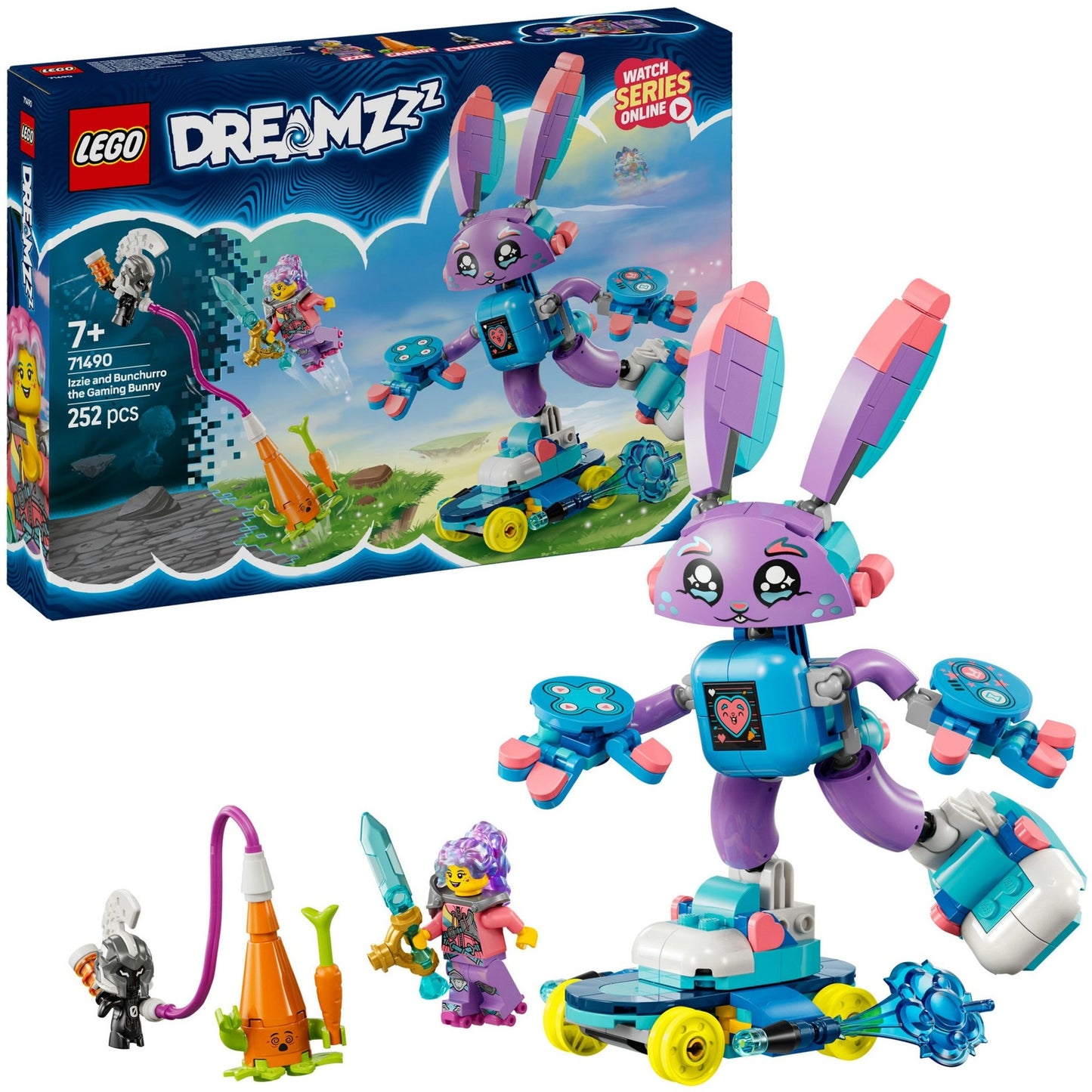 LEGO dreamzzz 71490 izzie en bunchurro het gamende konijn