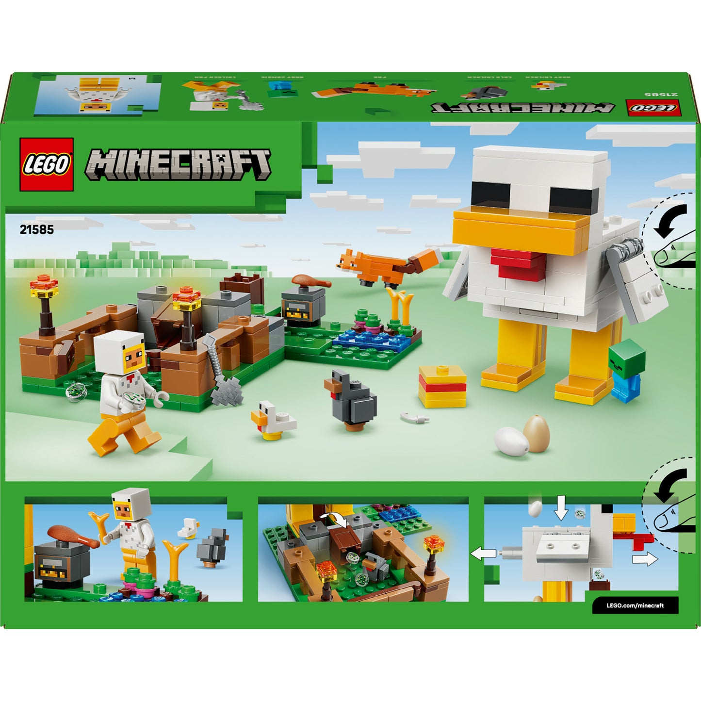 LEGO minecraft 21585 kippenboerderij