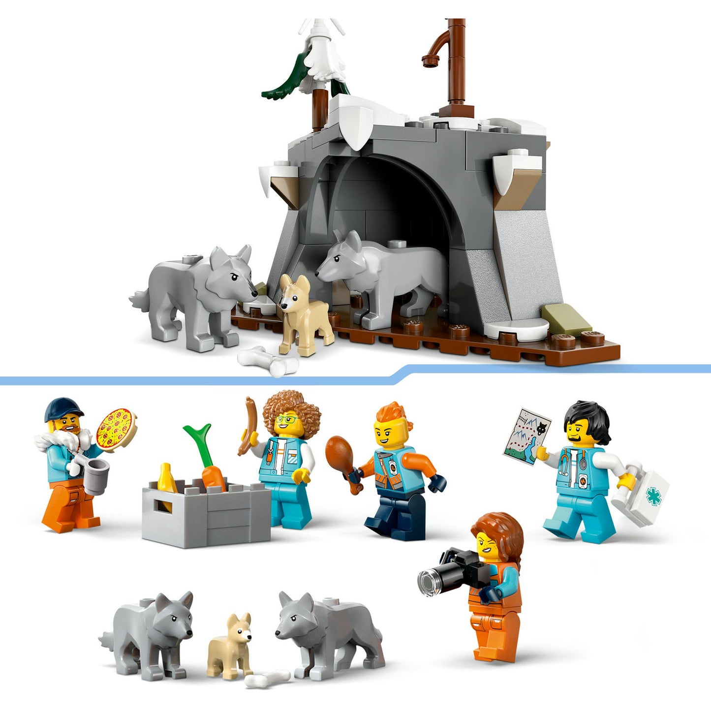 LEGO city 60471 laboratoriumtruck op de noordpool