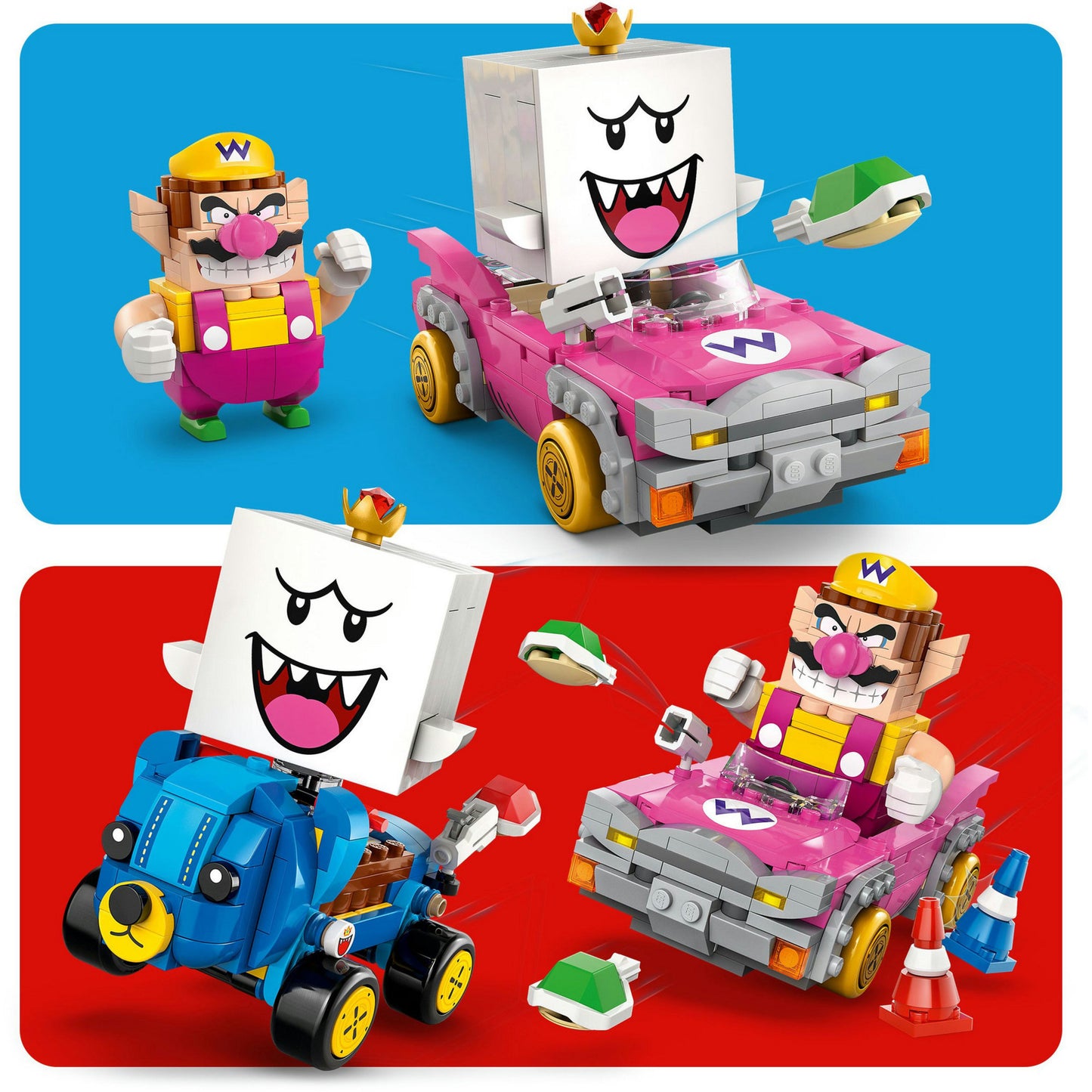 LEGO super mario 72038 wario en king boo