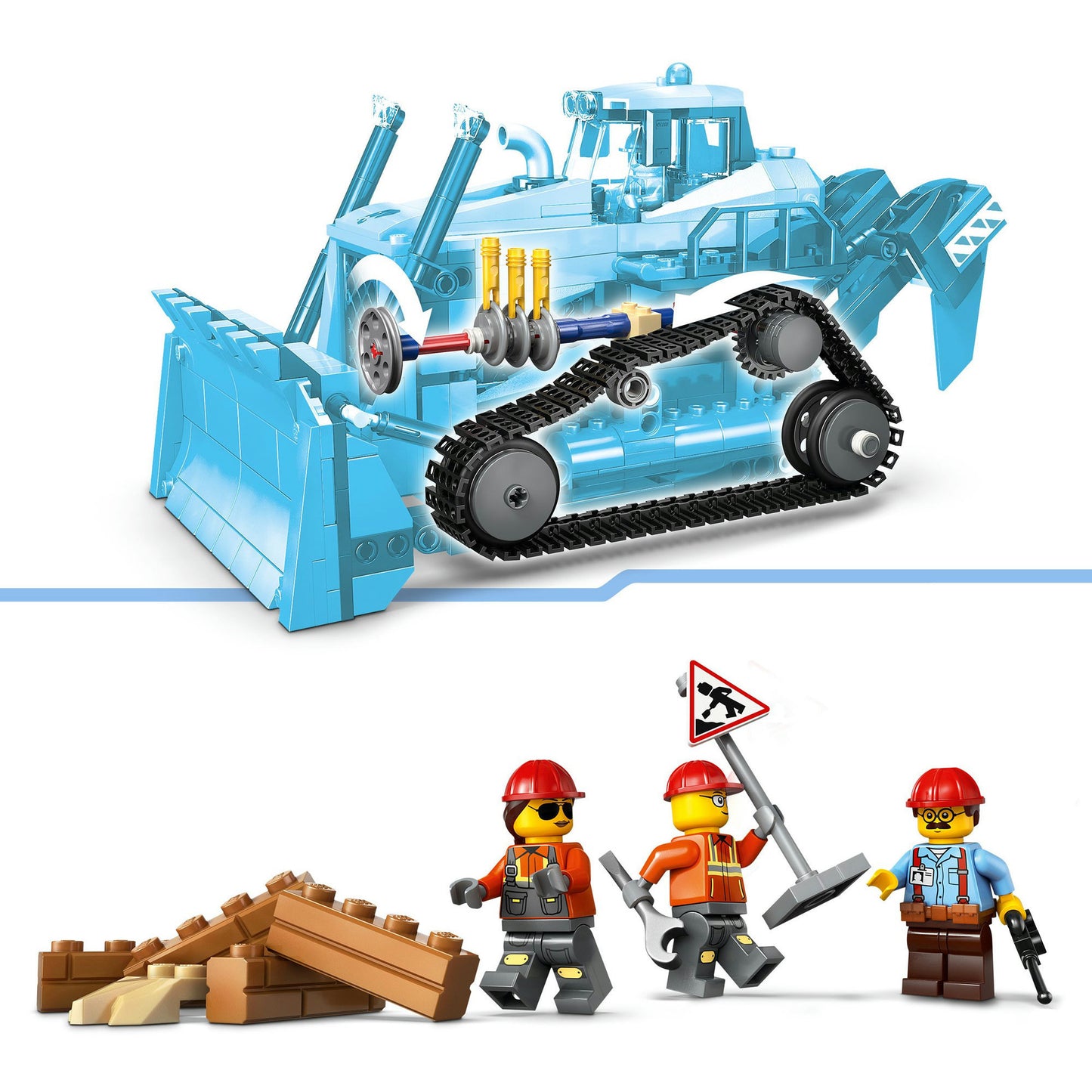 LEGO city 60466 gele bulldozer