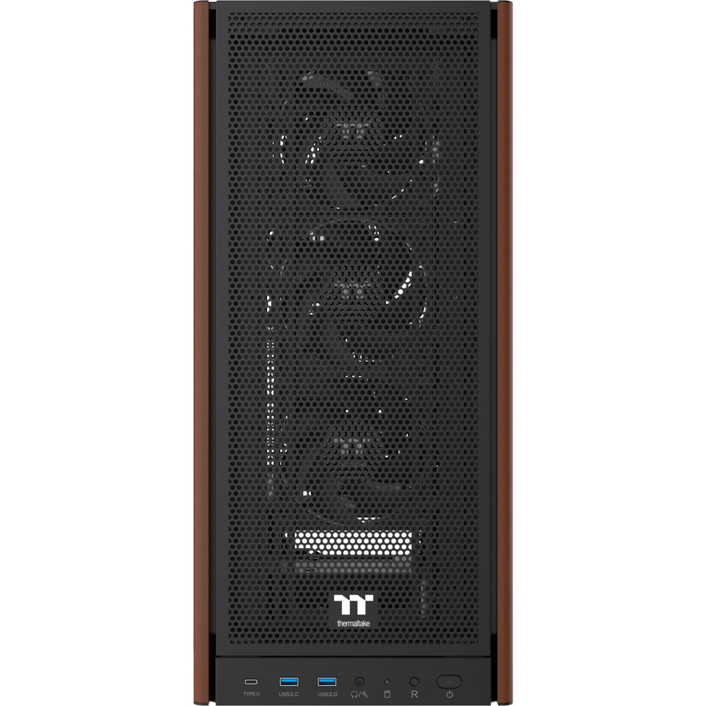 Thermaltake s370 ws midi tower behuizing (zwart | 2x usb-a | 1x usb-c | tempered glass)