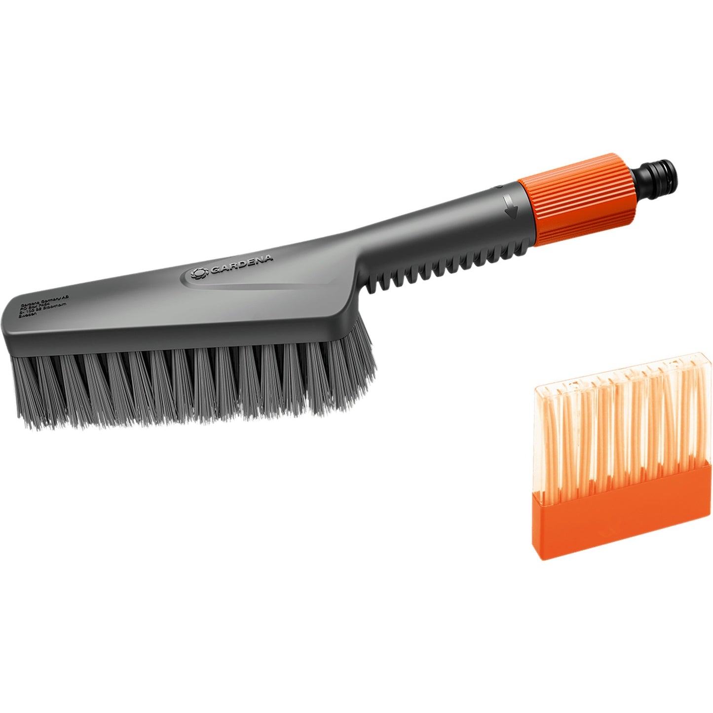 GARDENA cleansystem schoonmaakset met handborstel m soft, zeepstaafjes wasborstel (grijs, 18863-20)