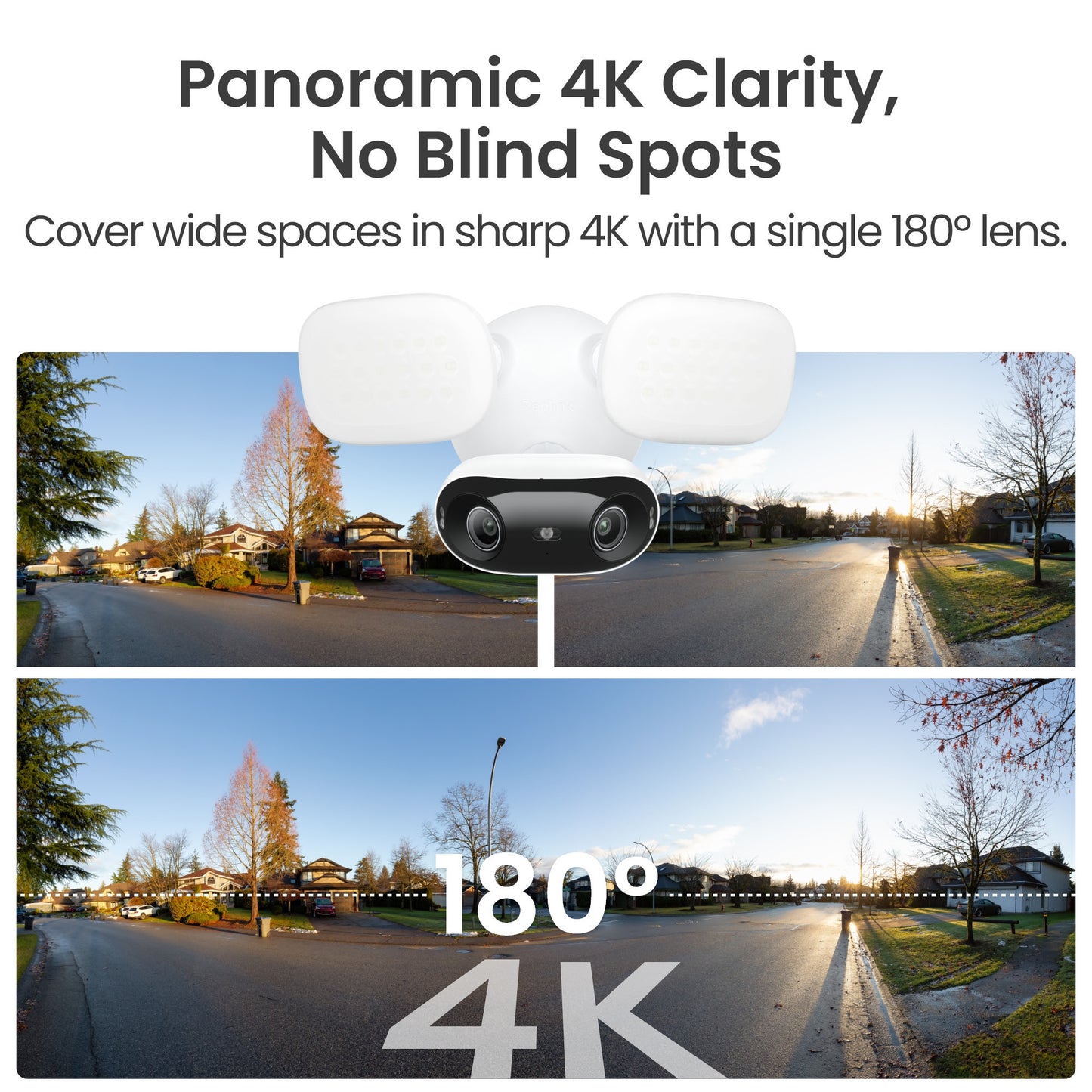 Reolink F751W Elite Floodlight WiFi beveiligingscamera (Wit, UHD 4K, WiFi)