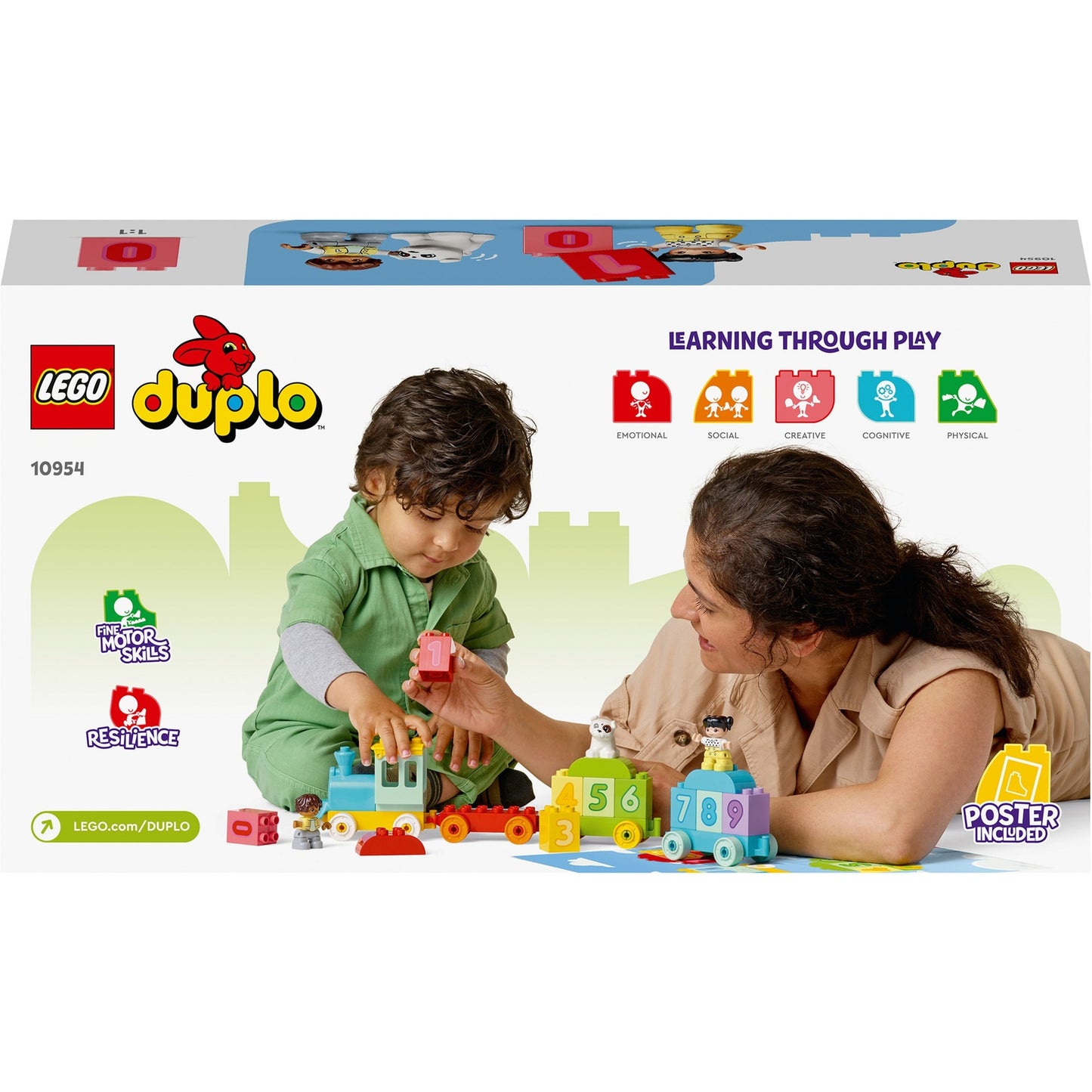 LEGO duplo getallentrein educatief speelgoed voor peuters 10954