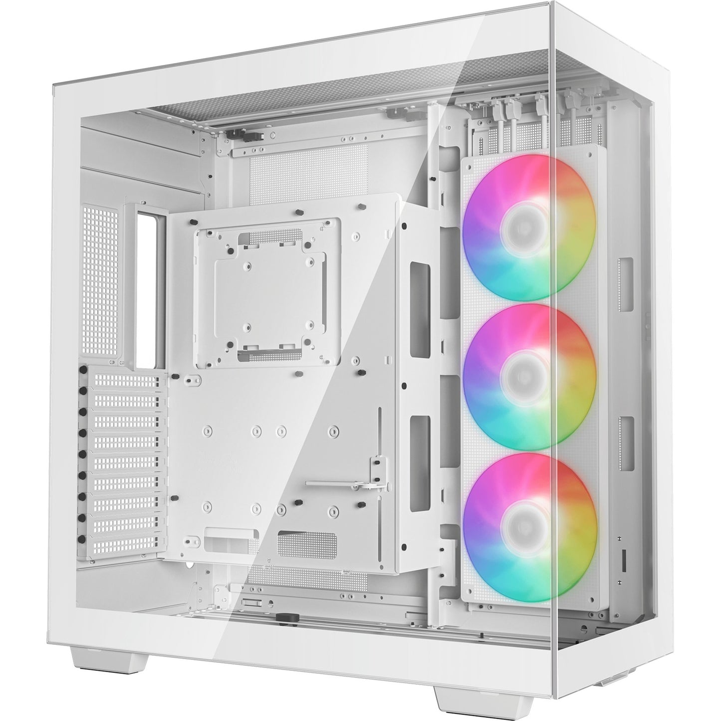 DeepCool ch780 midi tower behuizing (wit | 4x usb-a | 1x usb-c | rgb | window)
