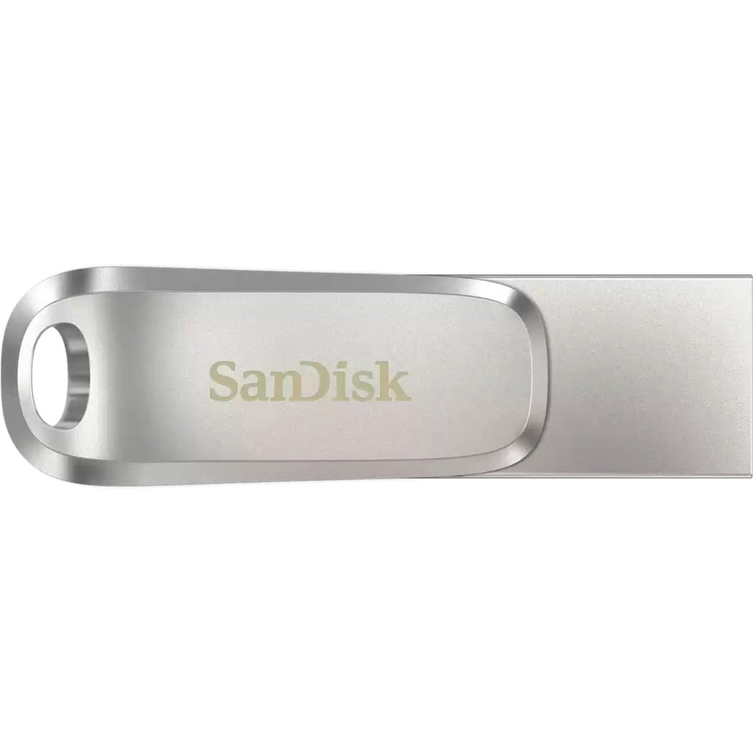 SanDisk ultra dual drive luxe 128 gb usb-stick (zilver, usb-a 3.2 gen 1, usb-c 3.2 gen 1)