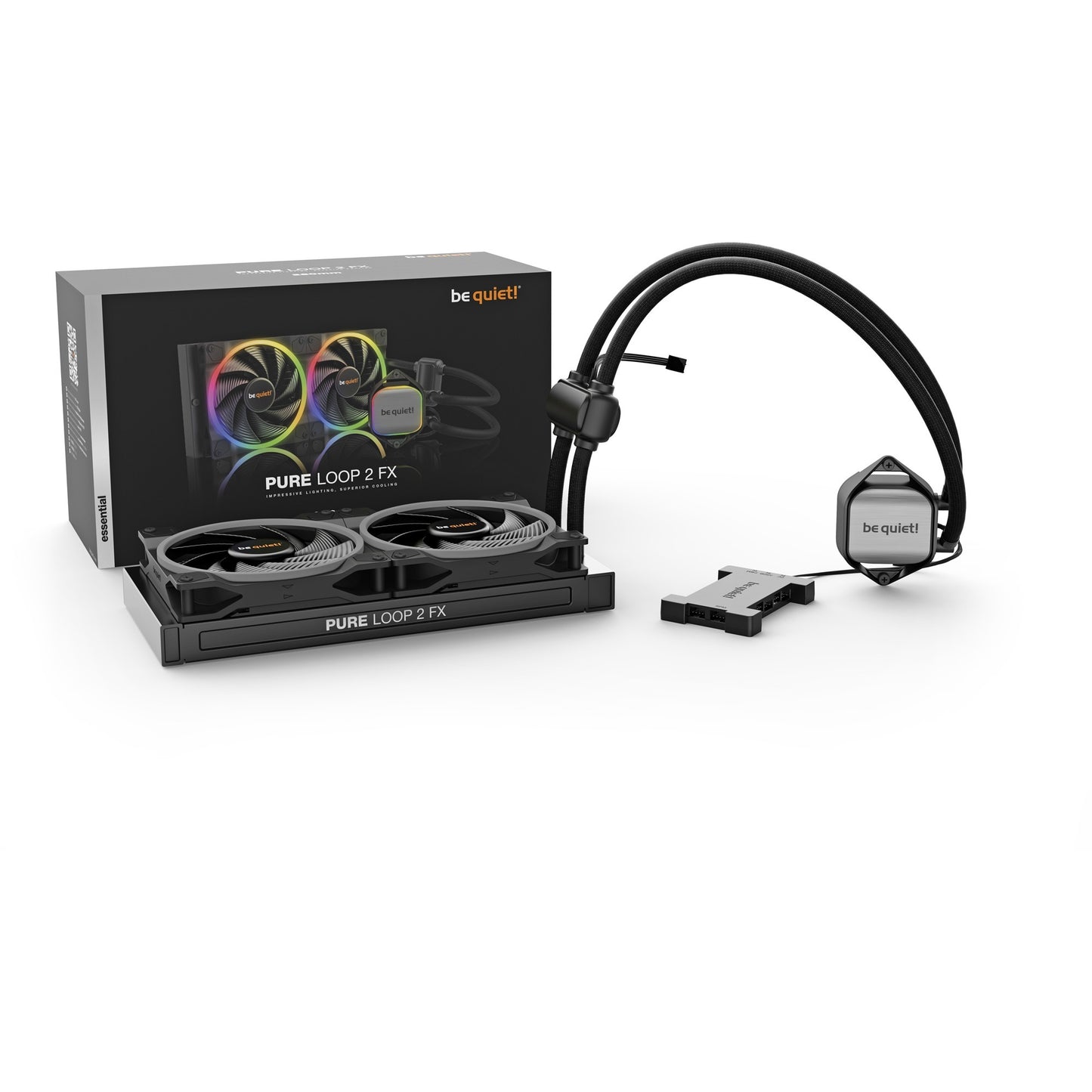 Be Quiet! pure loop 2 fx 280 waterkoeling (zwart, 4-pins pwm fan-connector)