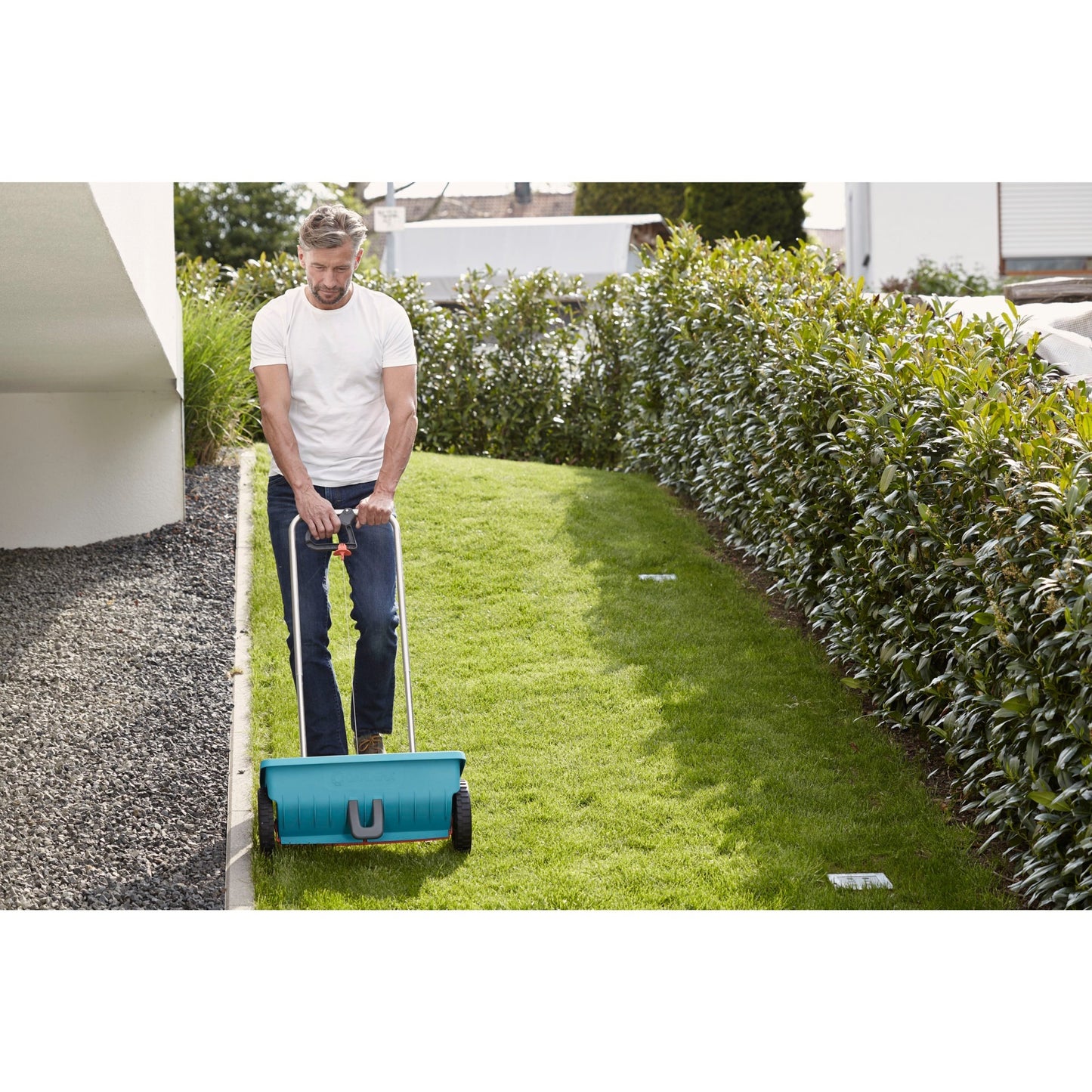 GARDENA strooiwagen l strooiapparatuur (turquoise zwart, 432-20)