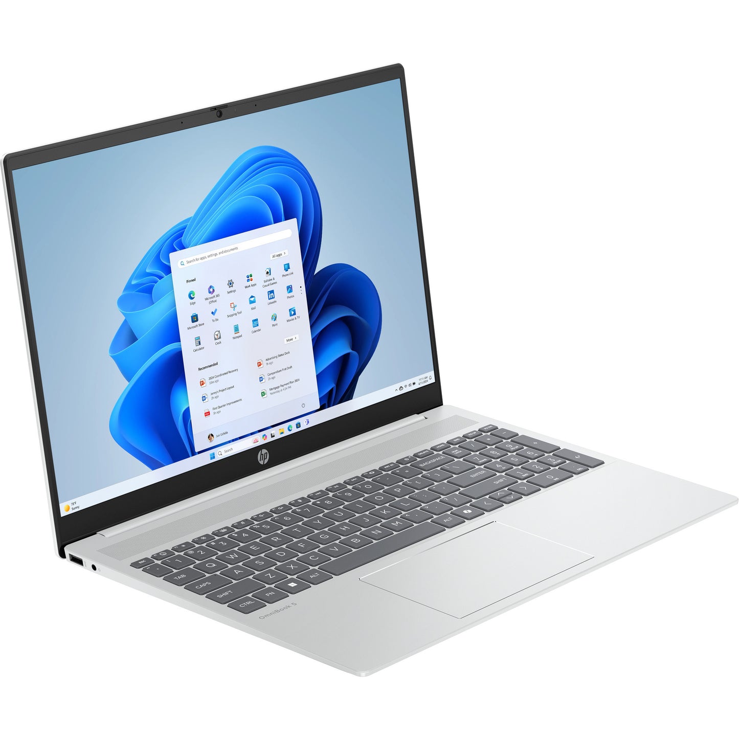 HP omnibook 5 16-ba1050nd (bl8x6ea) 16 laptop (zilver | i5-1334u | iris xe graphics | 16 gb | 512 gb ssd)