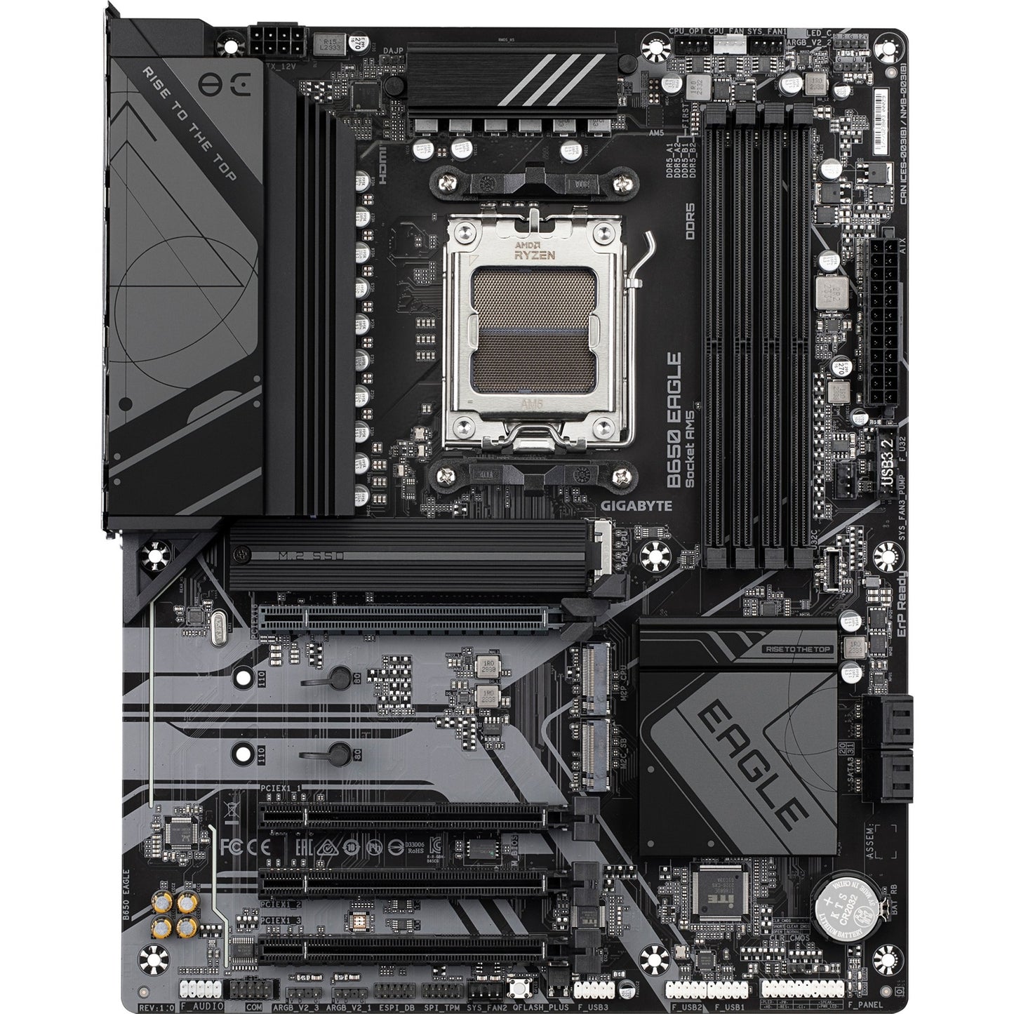 GIGABYTE b650 eagle socket am5 moederbord (raid, gb-lan, sound, atx)