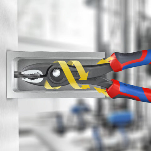 KNIPEX twingrip voorgrijptang 82 02 200 (rood blauw)