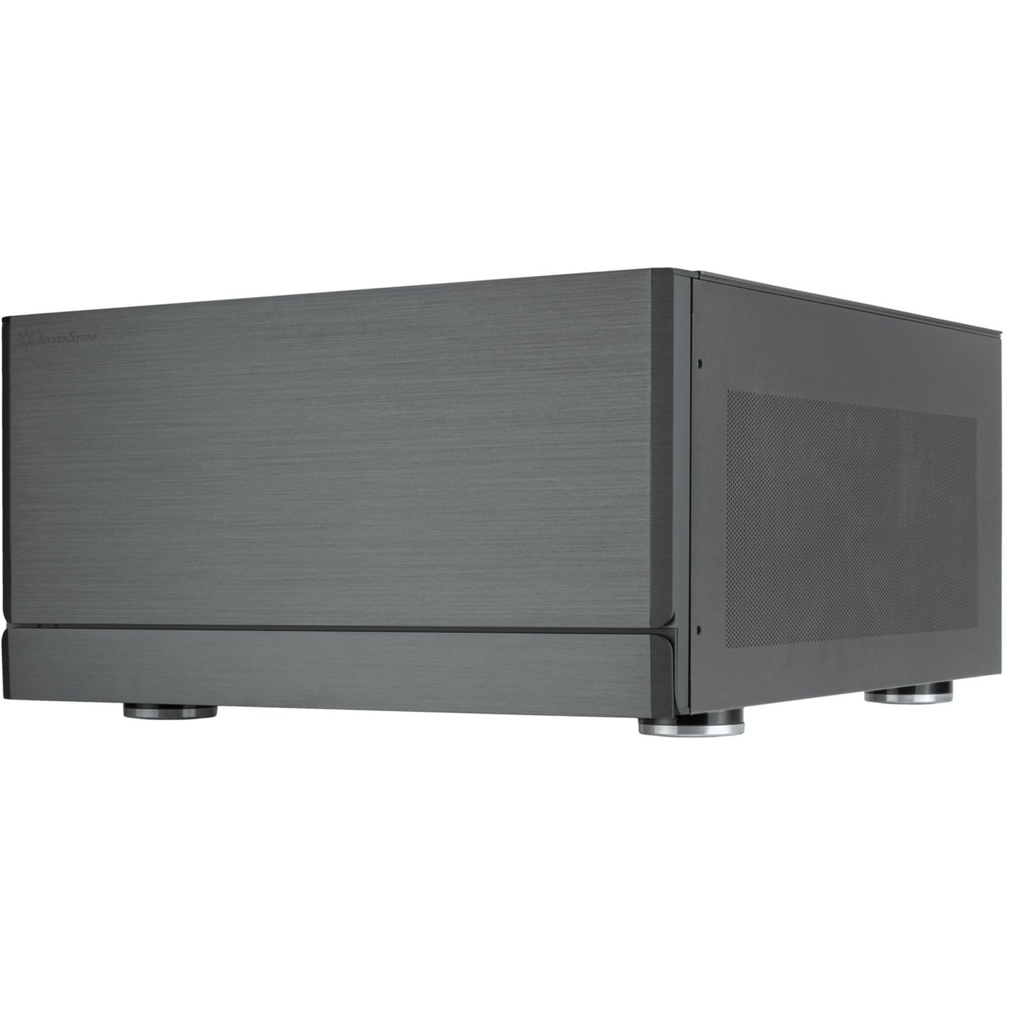 SilverStone crown 04 htpc behuizing (donkergrijs | 4x usb-a | 1x usb-c)