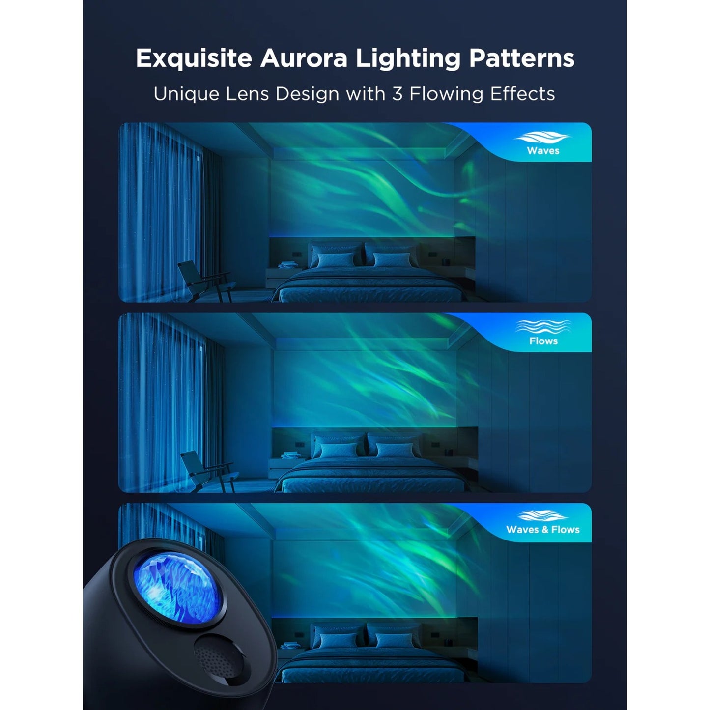 Govee star light projector sfeerverlichting (zwart, 2,4ghz wifi, bluetooth)