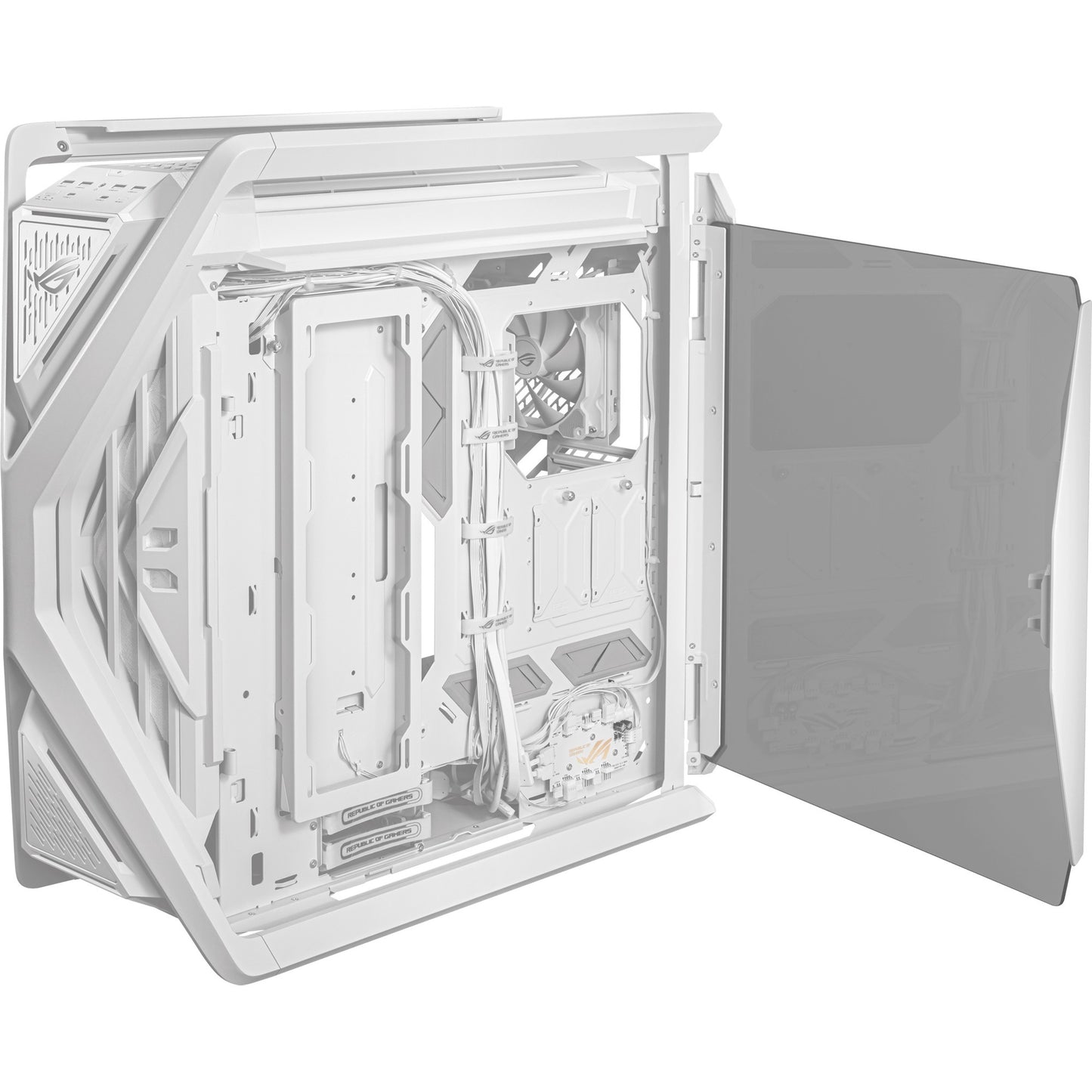 ASUS rog hyperion gr701 big tower behuizing (wit | 4x usb-a | 2x usb-c | rgb | tempered glass)
